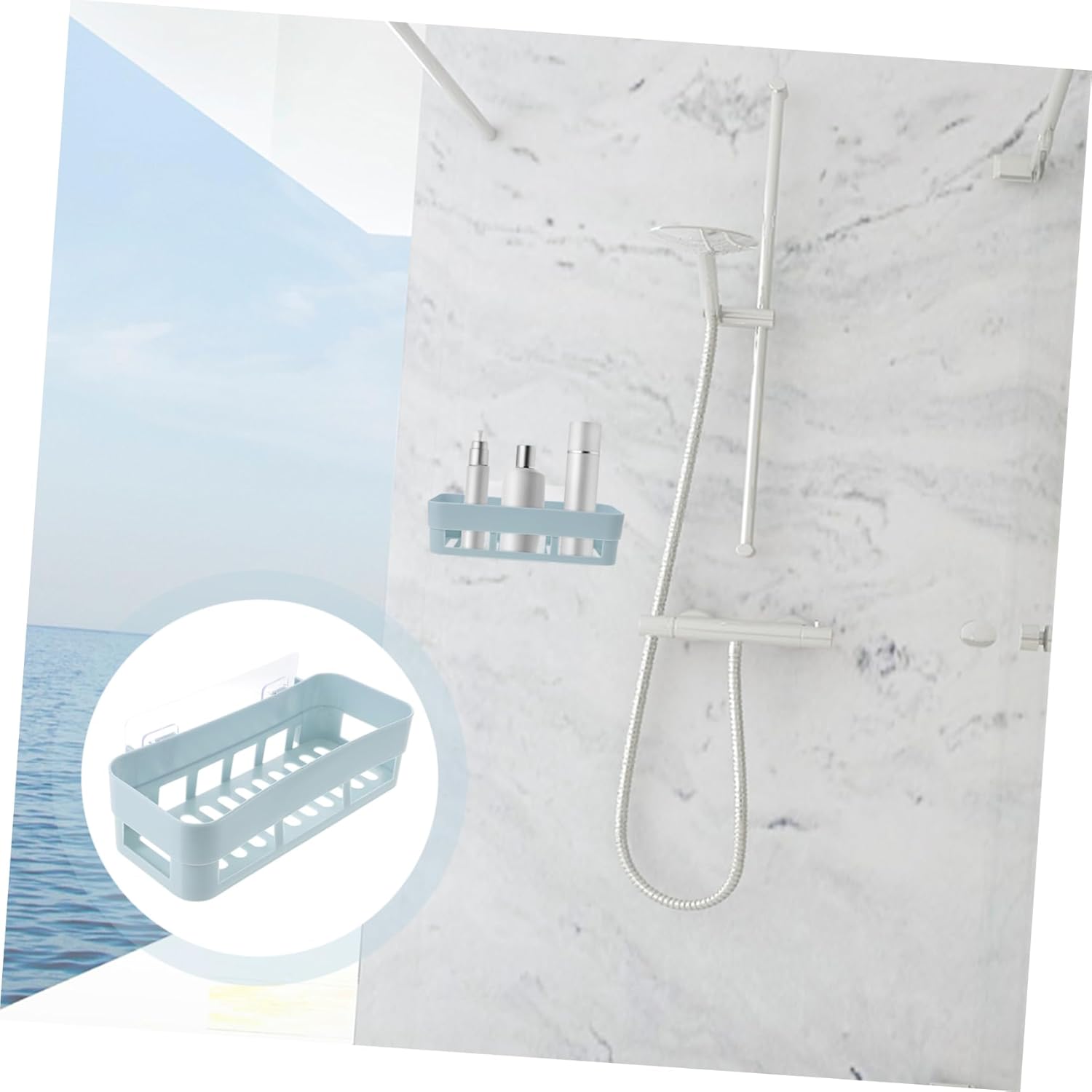 Anneome PP Plastic Shower Caddy Organizer