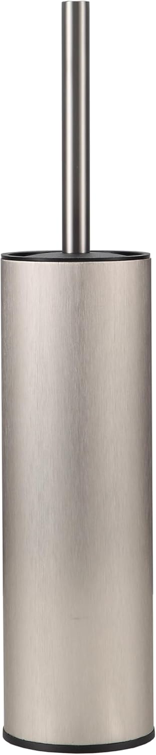 KLDKLD Toilet Brush and Holder Set Brushed Nickel