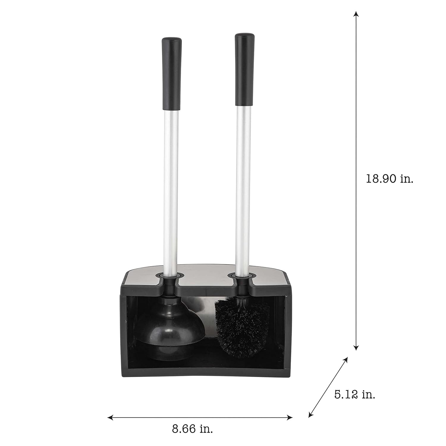 Bath Bliss 2-in-1 Toilet Brush and Plunger Set 1
