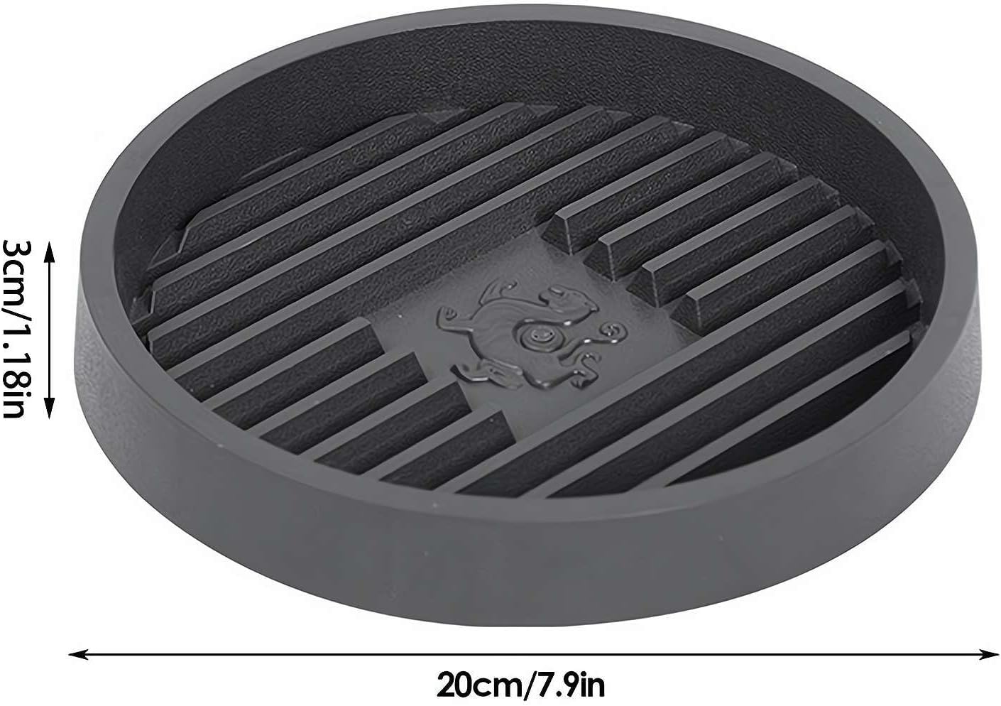 Plunger Tray with Ventilation for Toilet Plunger Drying and Storage