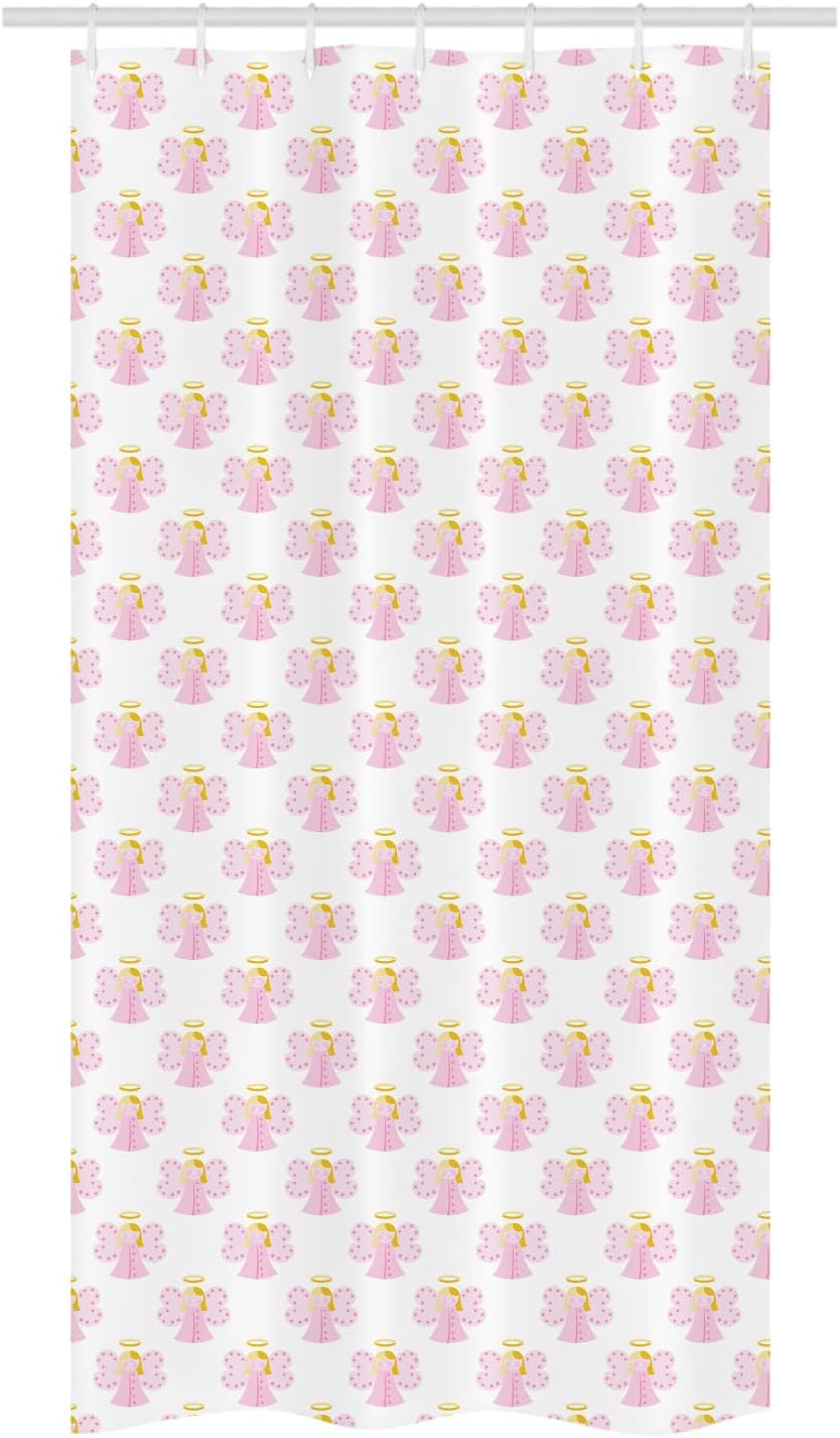 Ambesonne Angel Stall Shower Curtain Set