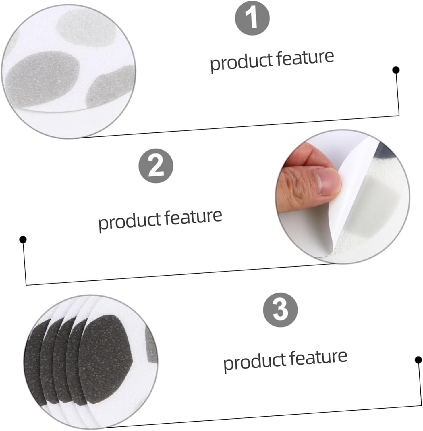 Alipis Non-Slip Bathroom Stickers 10pcs Pack 1