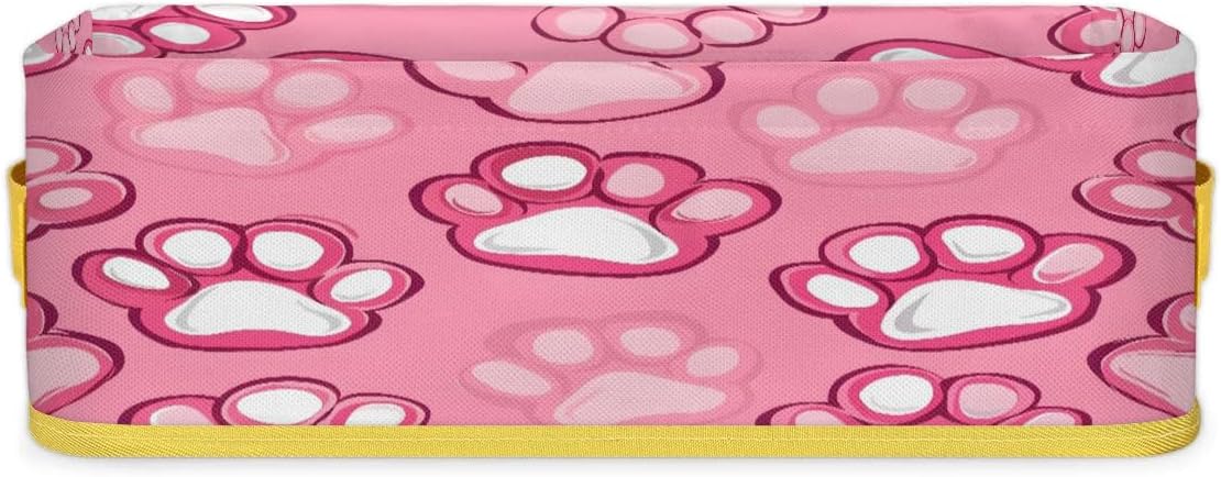 Tablerazzi Cat Dog Paw Toilet Paper Basket with Handle