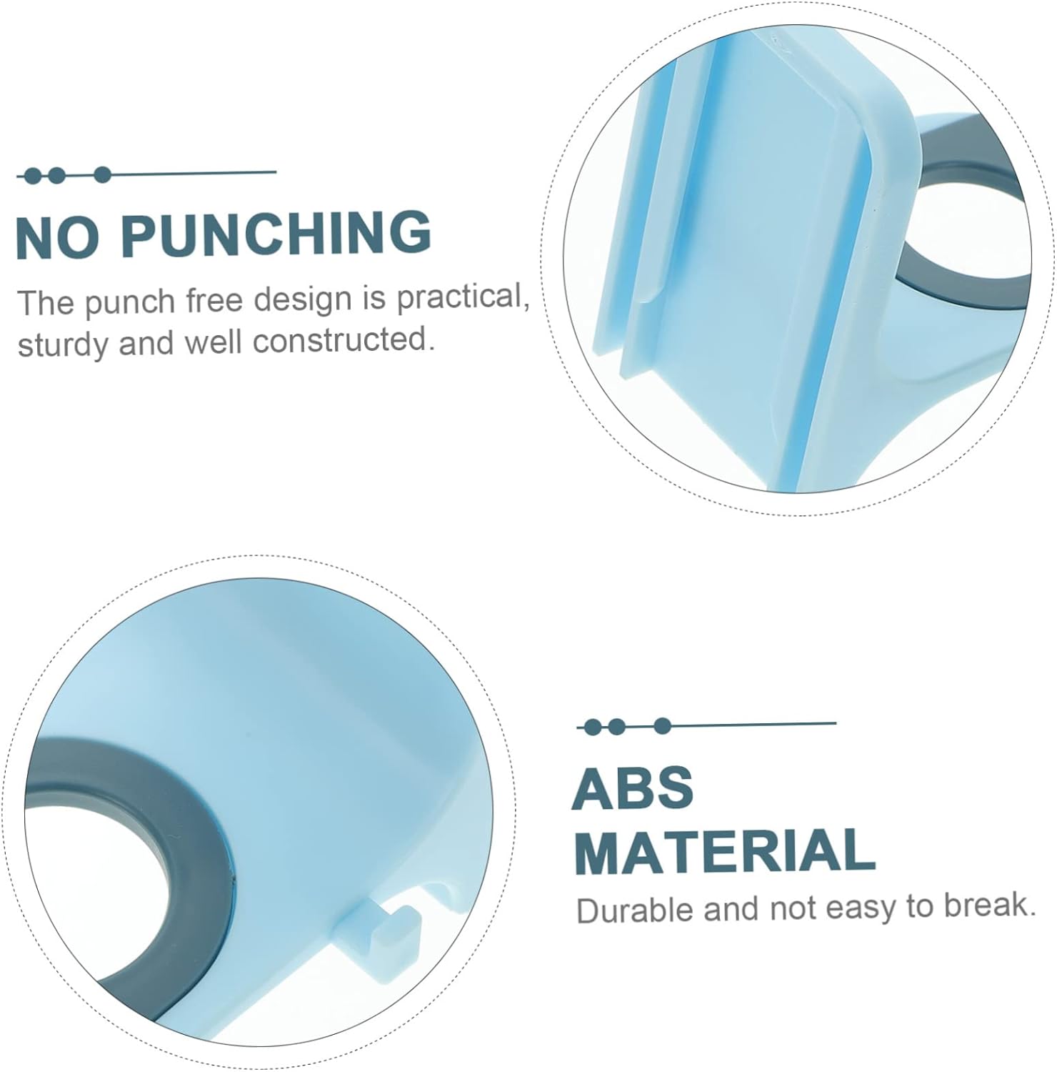 Ciieeo 4Pc Wall Shampoo Holder No Drill Adhesive Rack