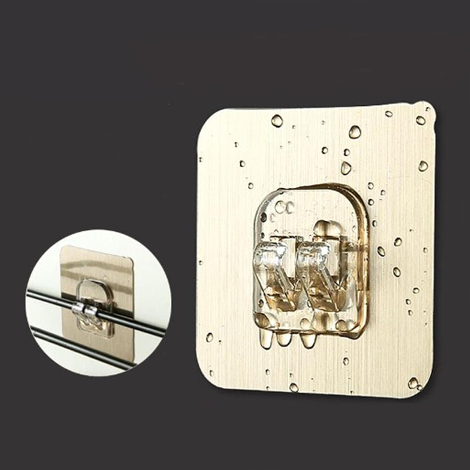 10 Pack No-Drill Shower Caddy Adhesive Hooks