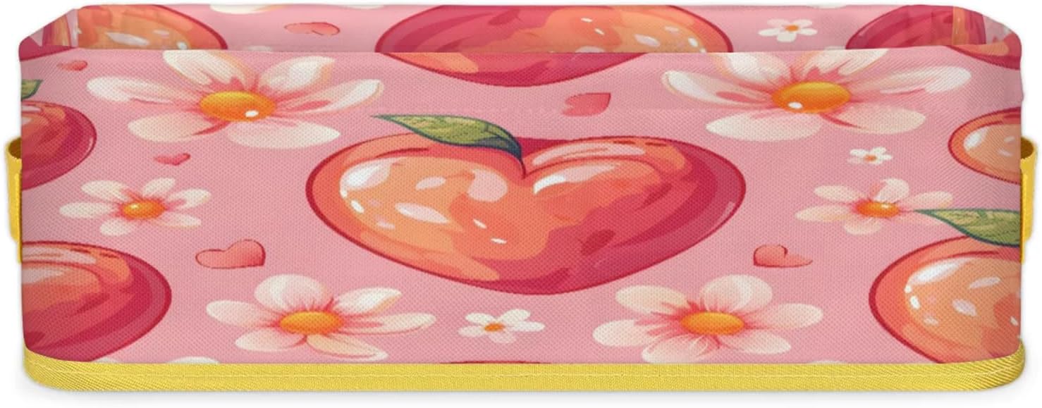 Snatocys Allover Fruits Peachy Toilet Paper Basket