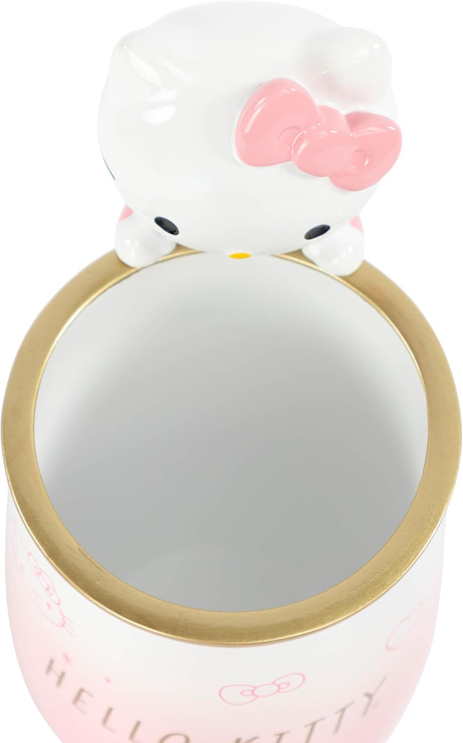 Hello Kitty Tumbler - Pink Resin Toothbrush Holder with Charm