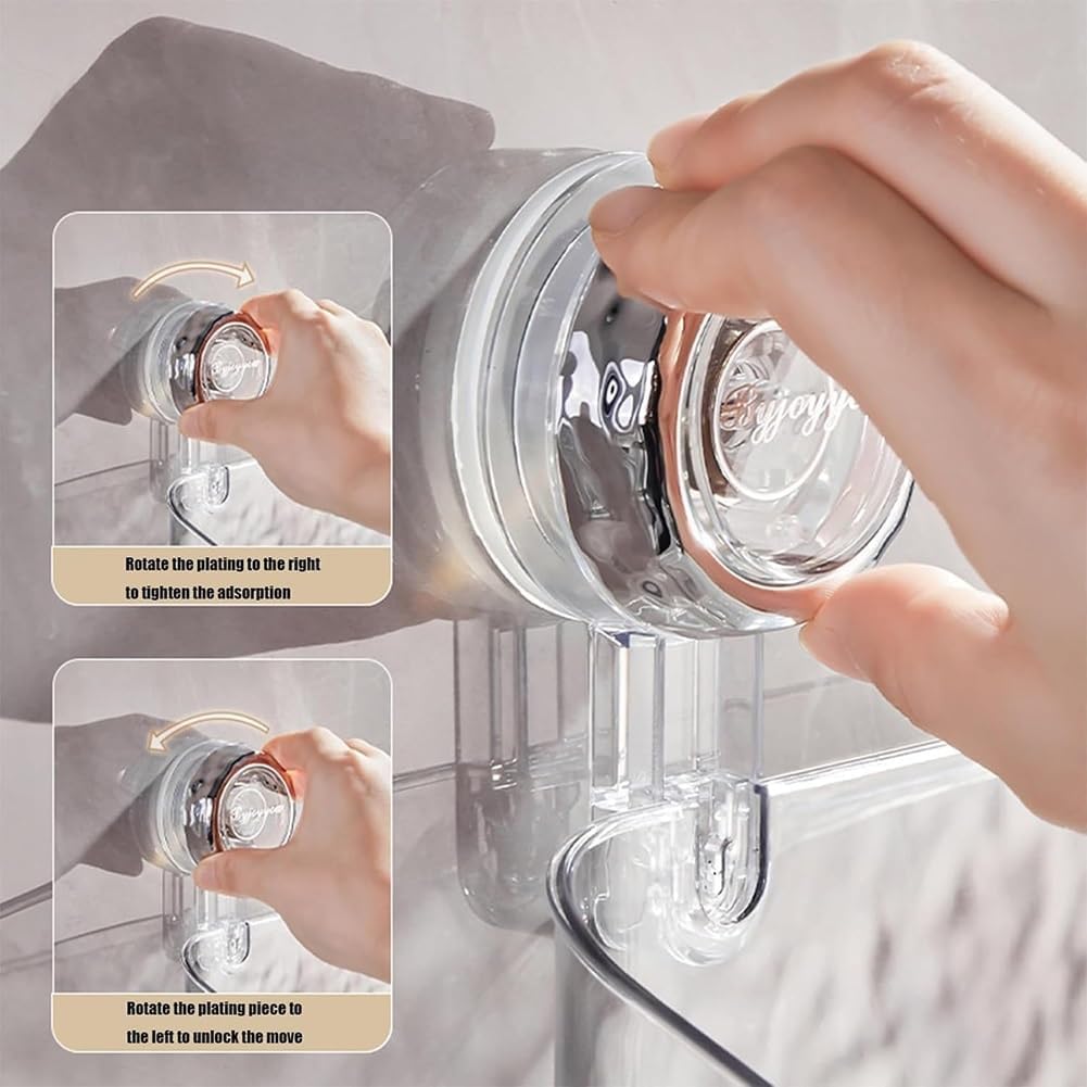Corrugated Suction Cup Storage Rack with Glacier Pattern