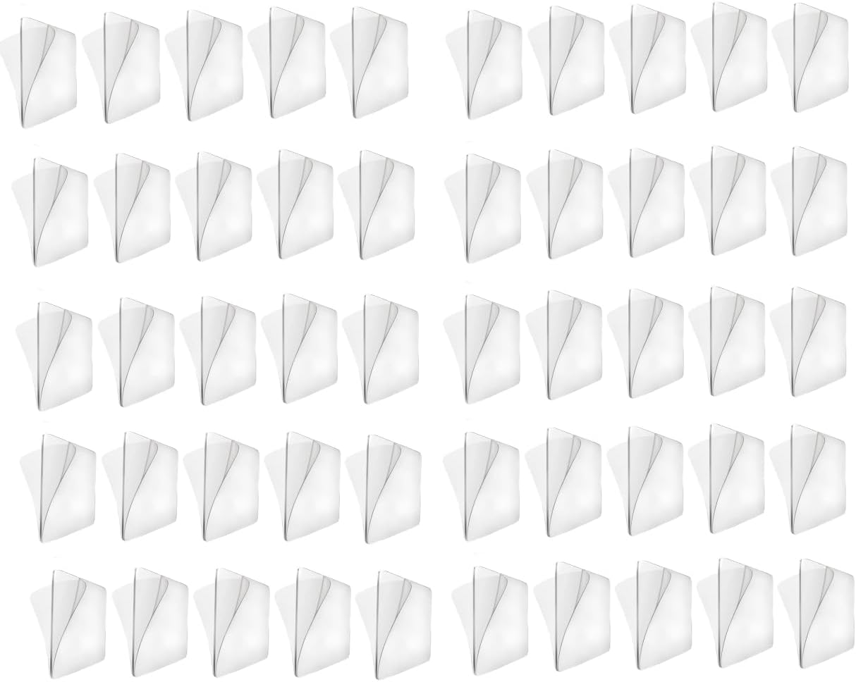 50Pcs Transparent Sticky Pads for Wall Mount Organizer