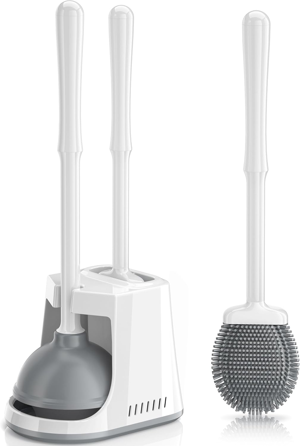 LOVROY Toilet Plunger and Brush Combo Set