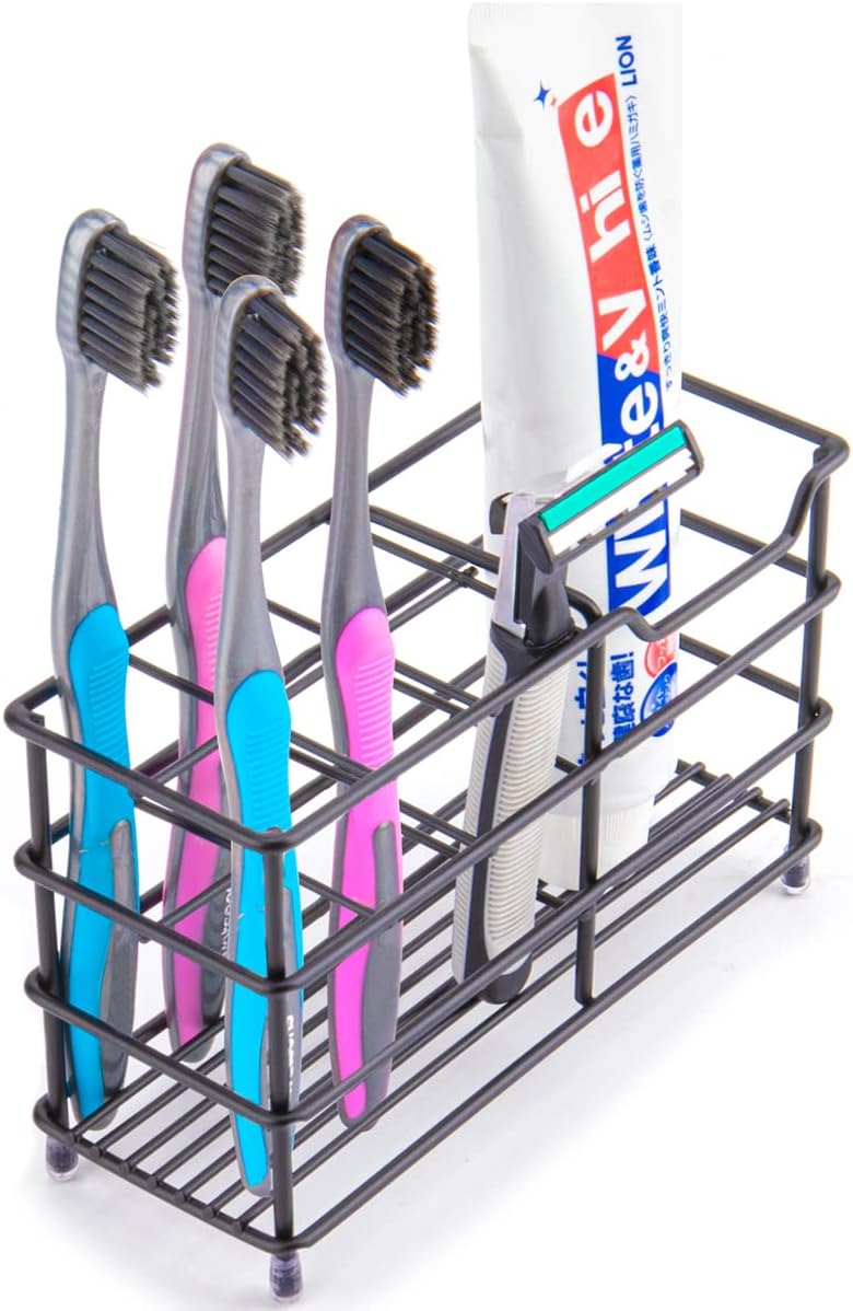 Wbbog Stainless Steel Toothbrush Holder with 7 Slots