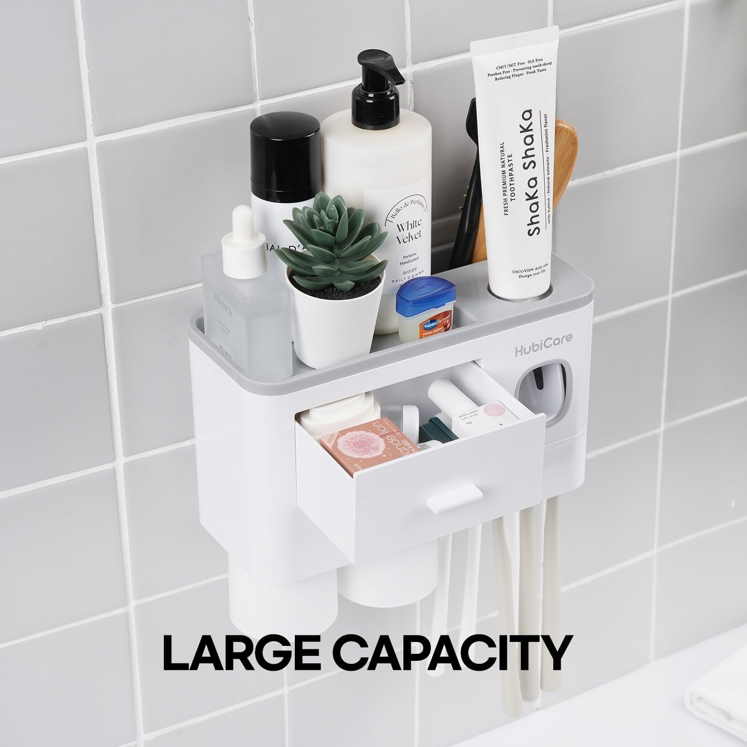 HuBDIC HubiCare Toothbrush Holder with Dispenser