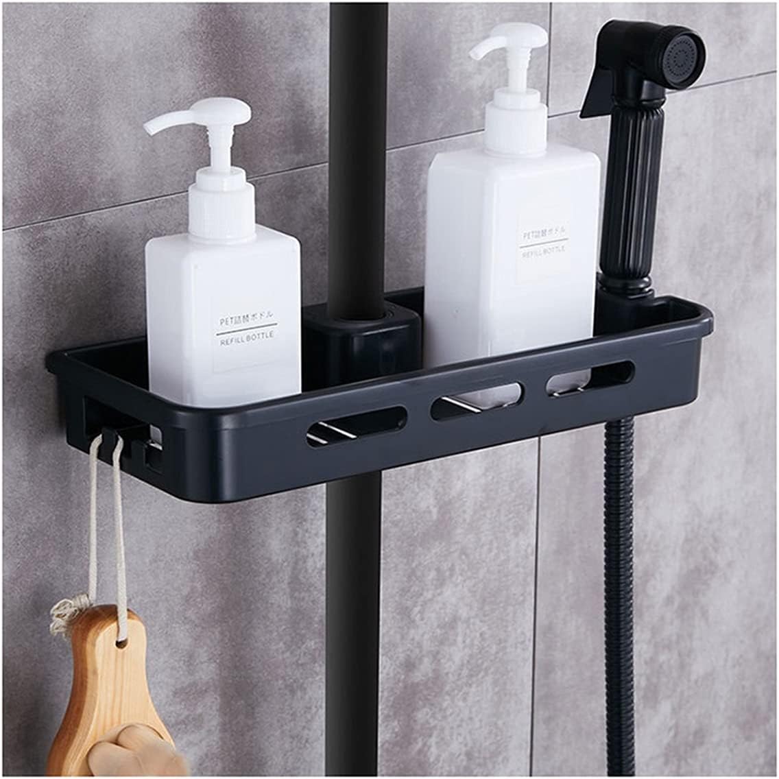 TYZK Shower Storage Rack Single Tier No Drilling