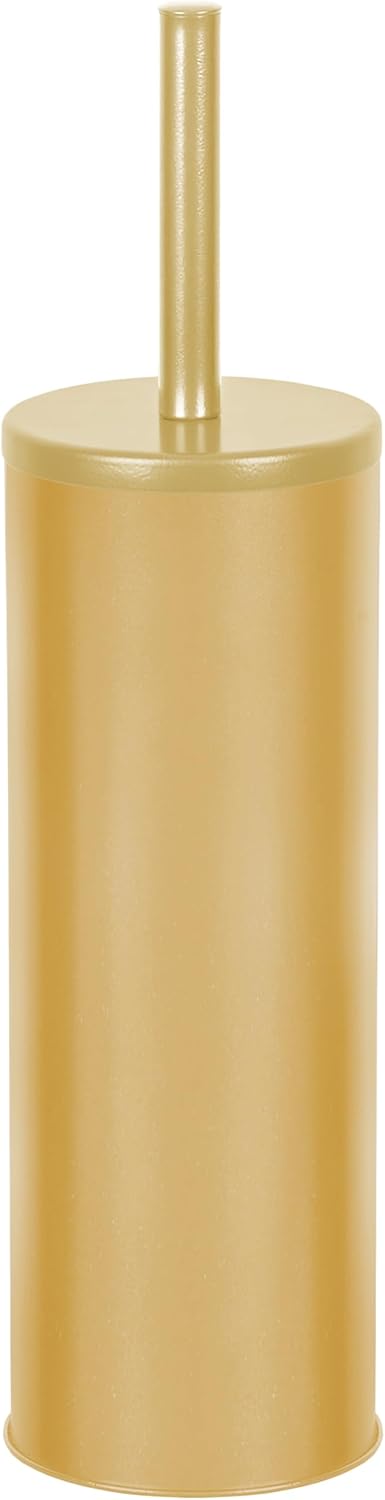 Zahari Home Toilet Bowl Brush with Holder - Painted Satin Gold