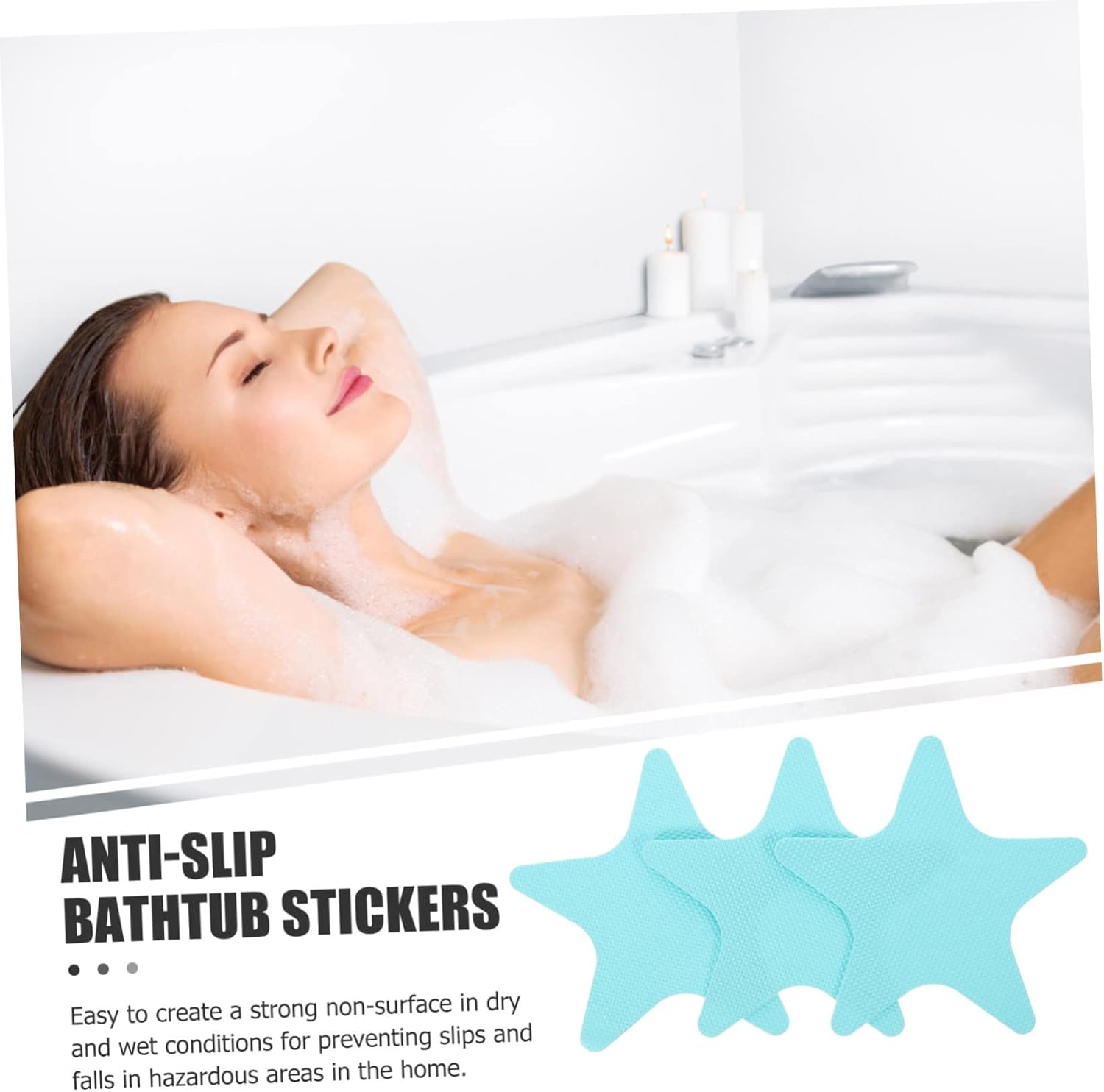 Alipis Non-Slip Bath Tub Stickers 20pcs Peva Decals