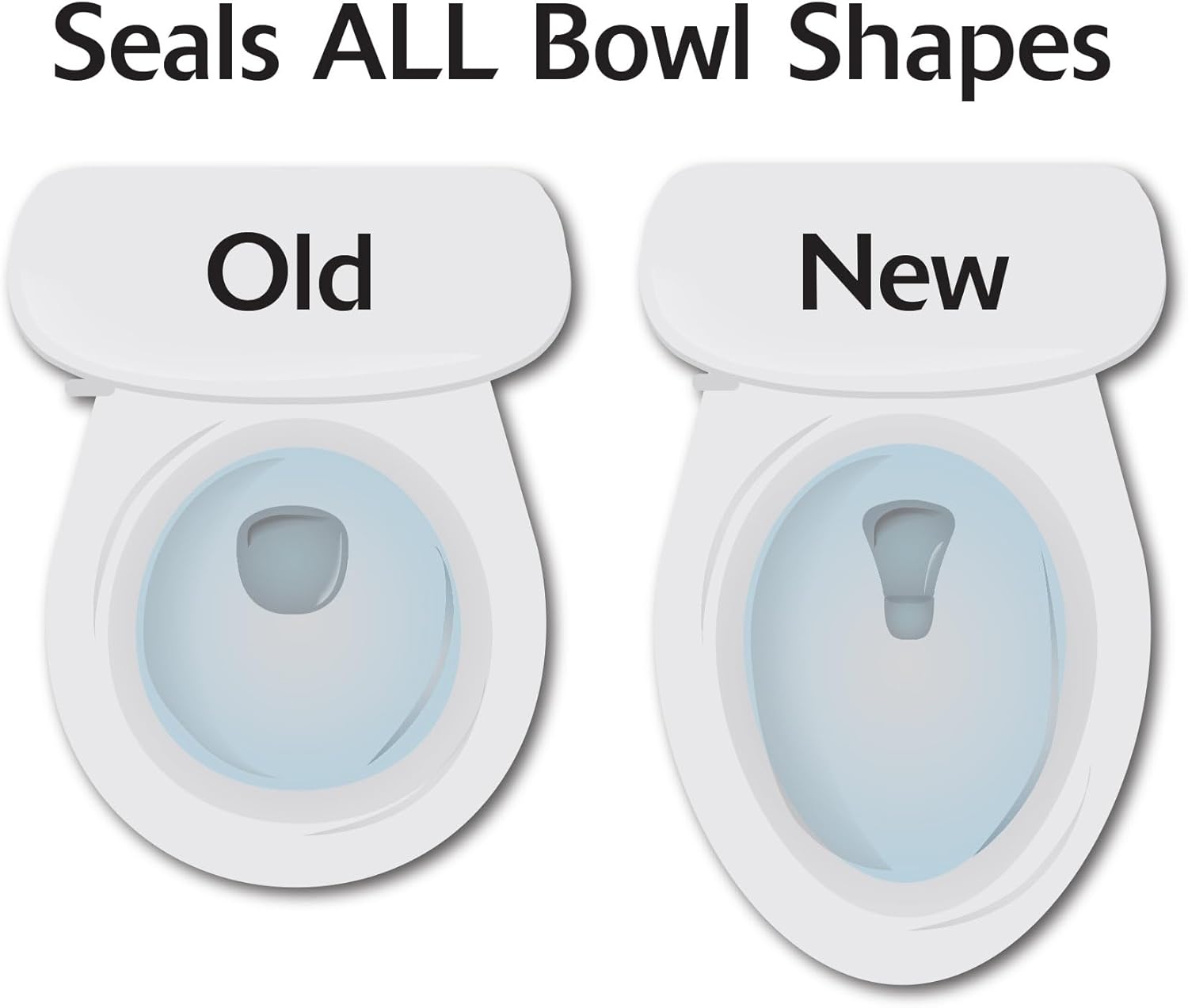 Korky Toilet Plunger - All Shapes Powerful Flexible