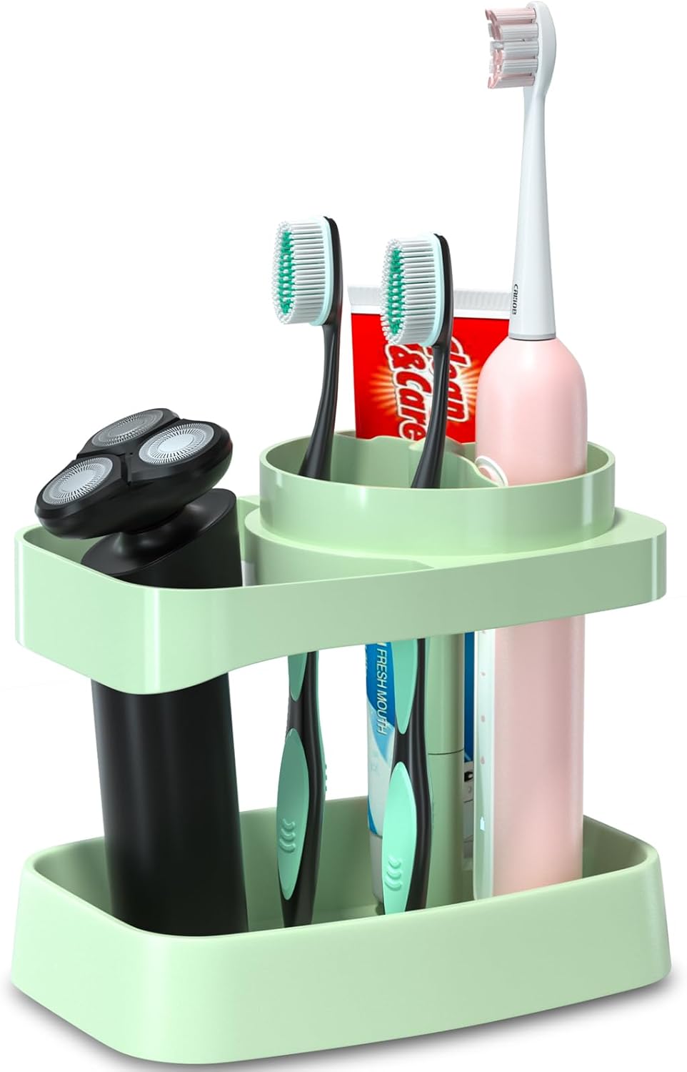 CRKIOB Family Toothbrush Holder with Drainage and Ventilation