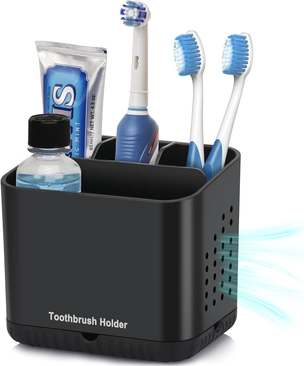PARKMANI 4 Slot Toothbrush Holder for Bathroom 1