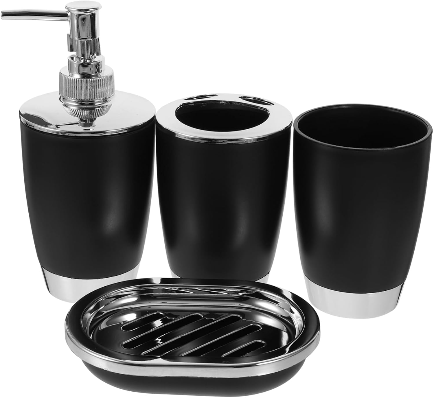BRIGHTFUFU Pcs Set Toothbrush Holder Cups Bath Accessories Bundle Lotion Dispenser