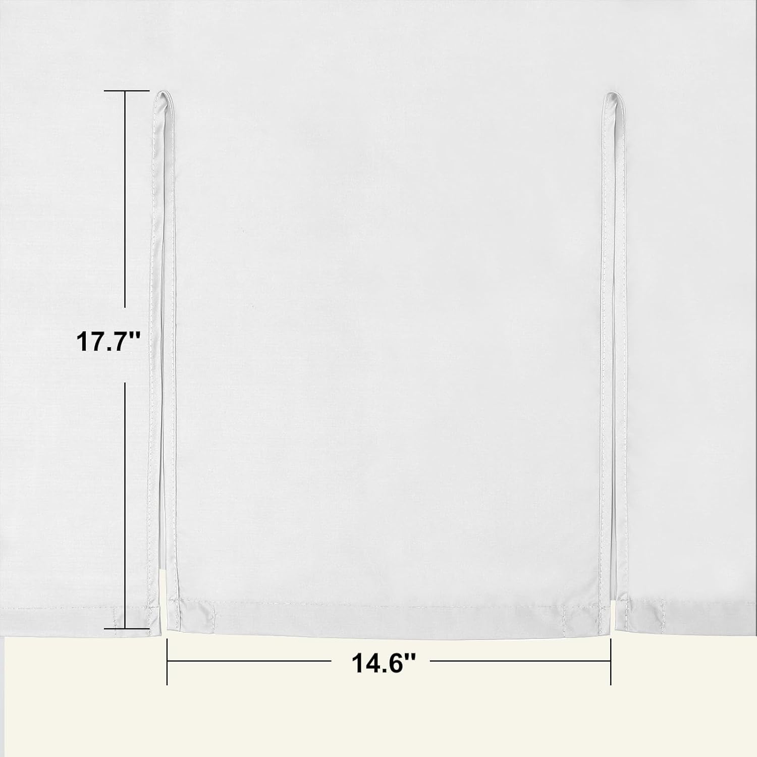 Summout Split Shower Curtain - 72x74 White