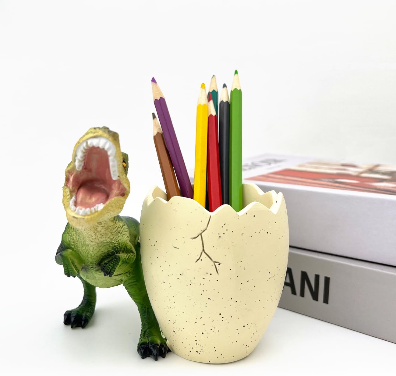 FlidRunest Dinosaur Toothbrush Holder - Green 1