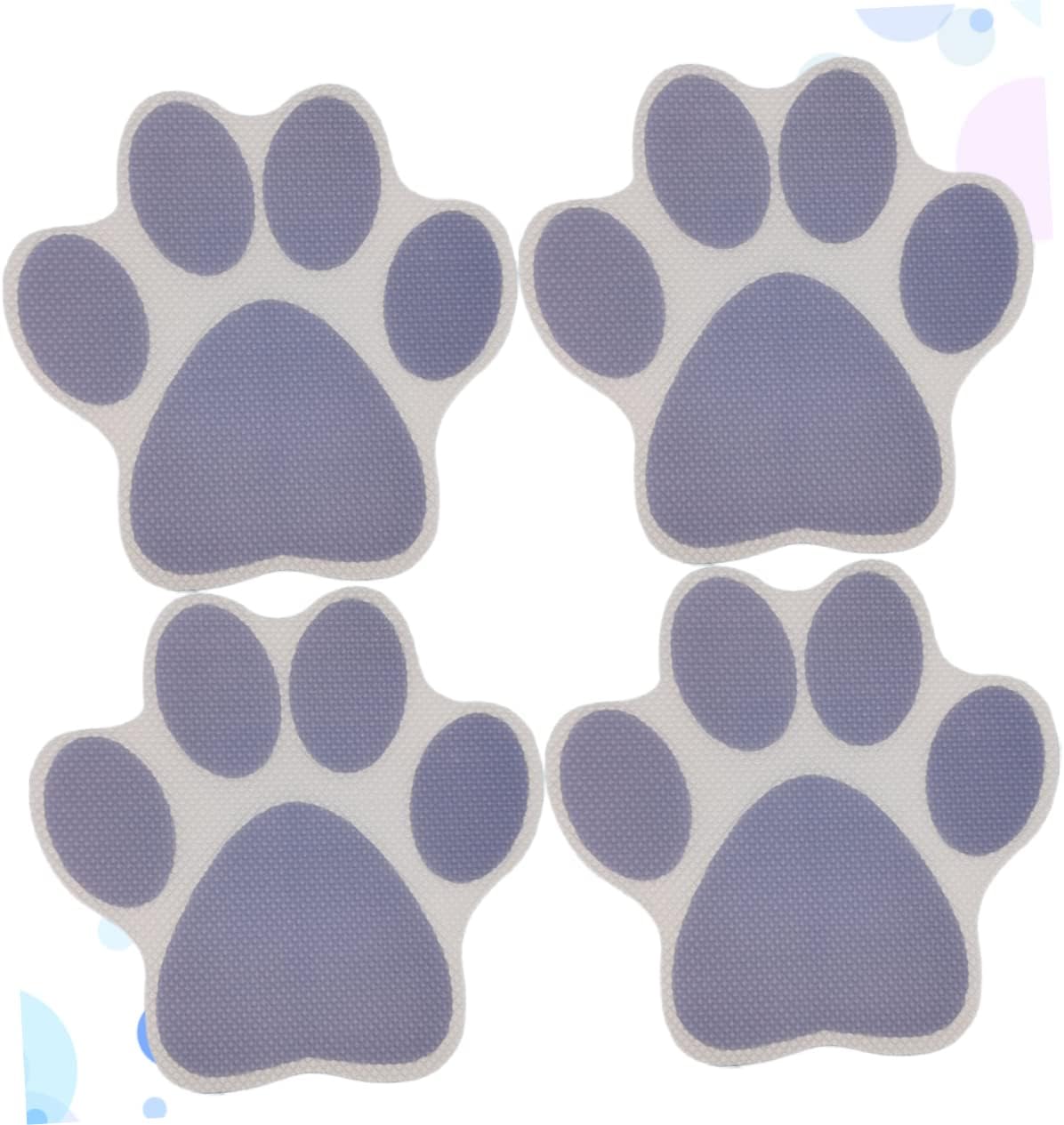 WESIEVYA Anti-Slip Tub Stickers 4pcs Grey 1