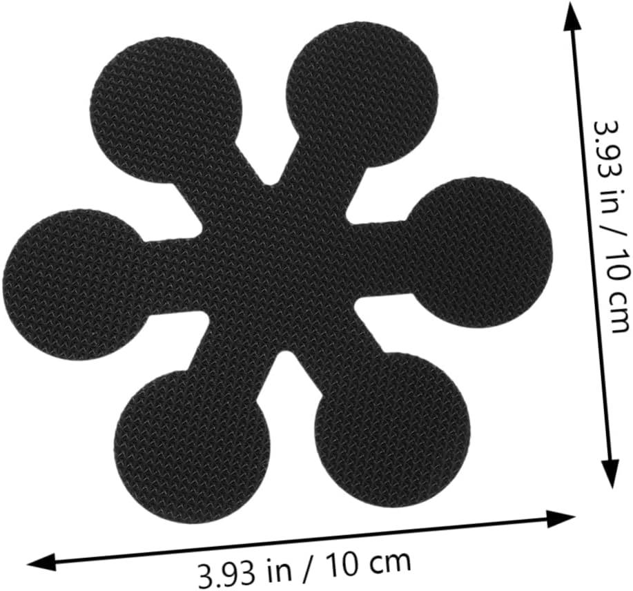 Ciieeo 20pcs Non-Slip Bath Stickers Waterproof Safety Adhesive Sticks Black