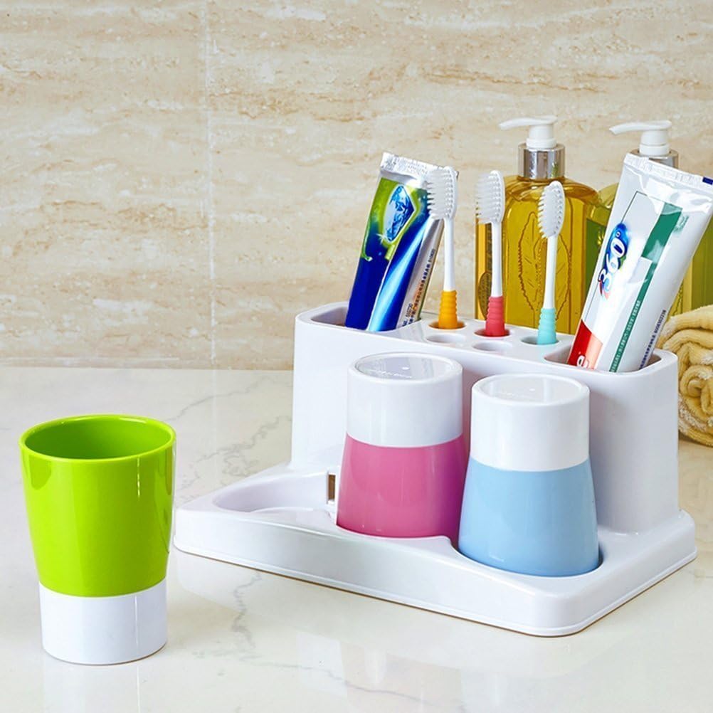 ENJOYPRO 5 Hole Toothbrush Holder Set