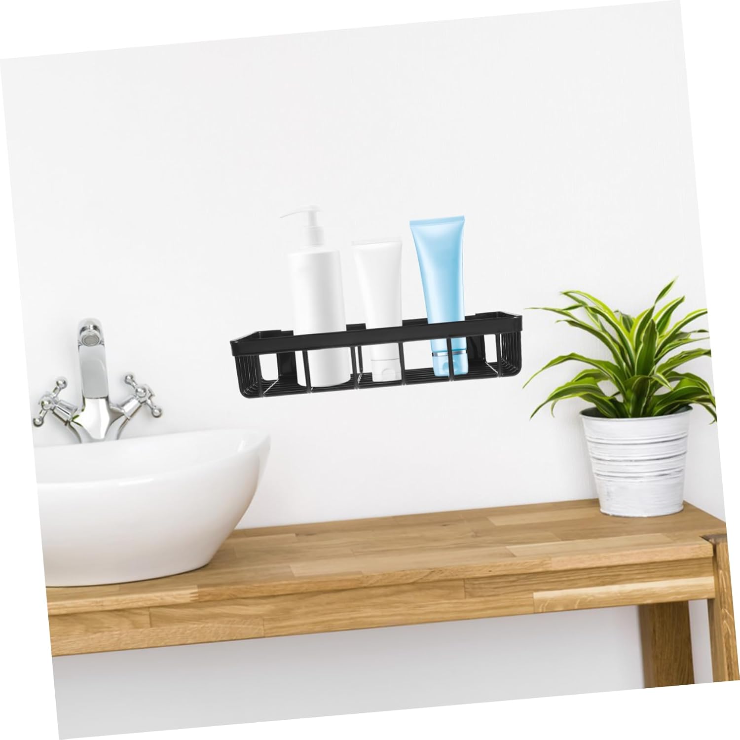Cabilock Wall Mounted Bathroom Organizer Shelf 1