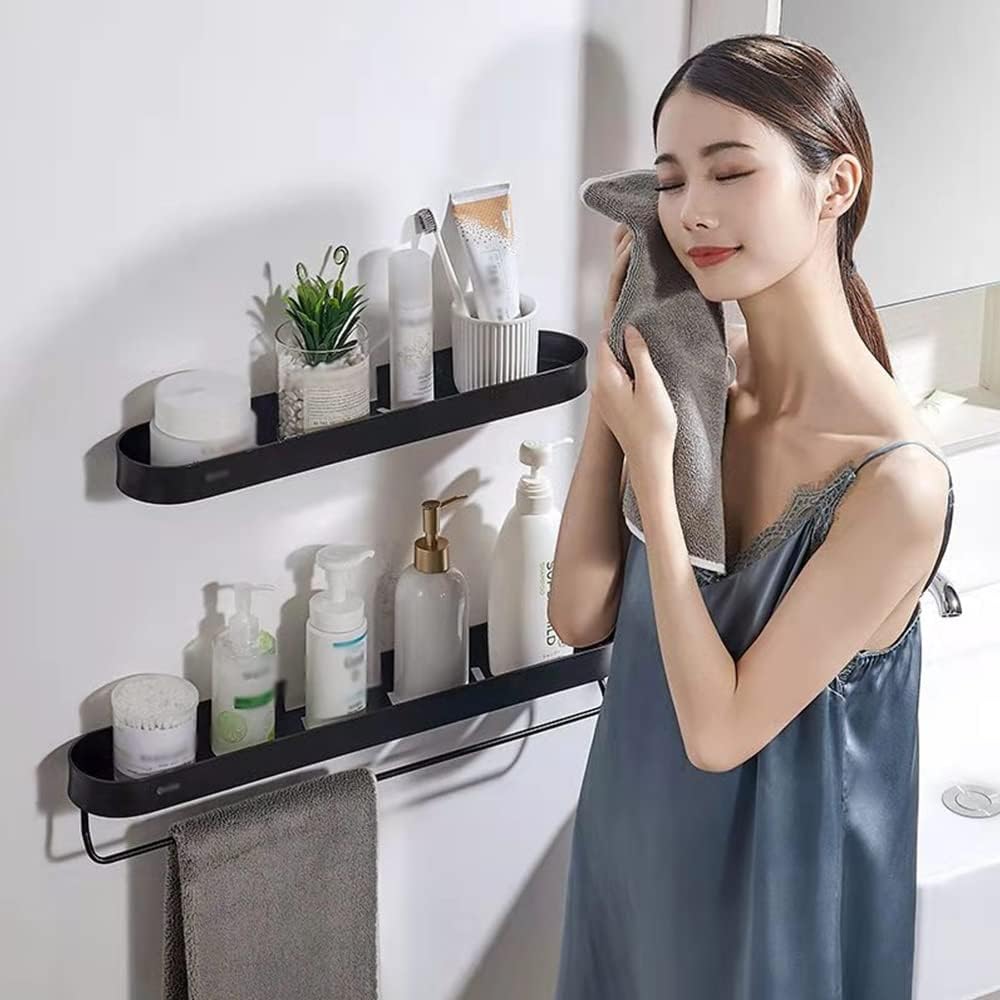 BAHELS Shower Caddy Black Wall Shelf