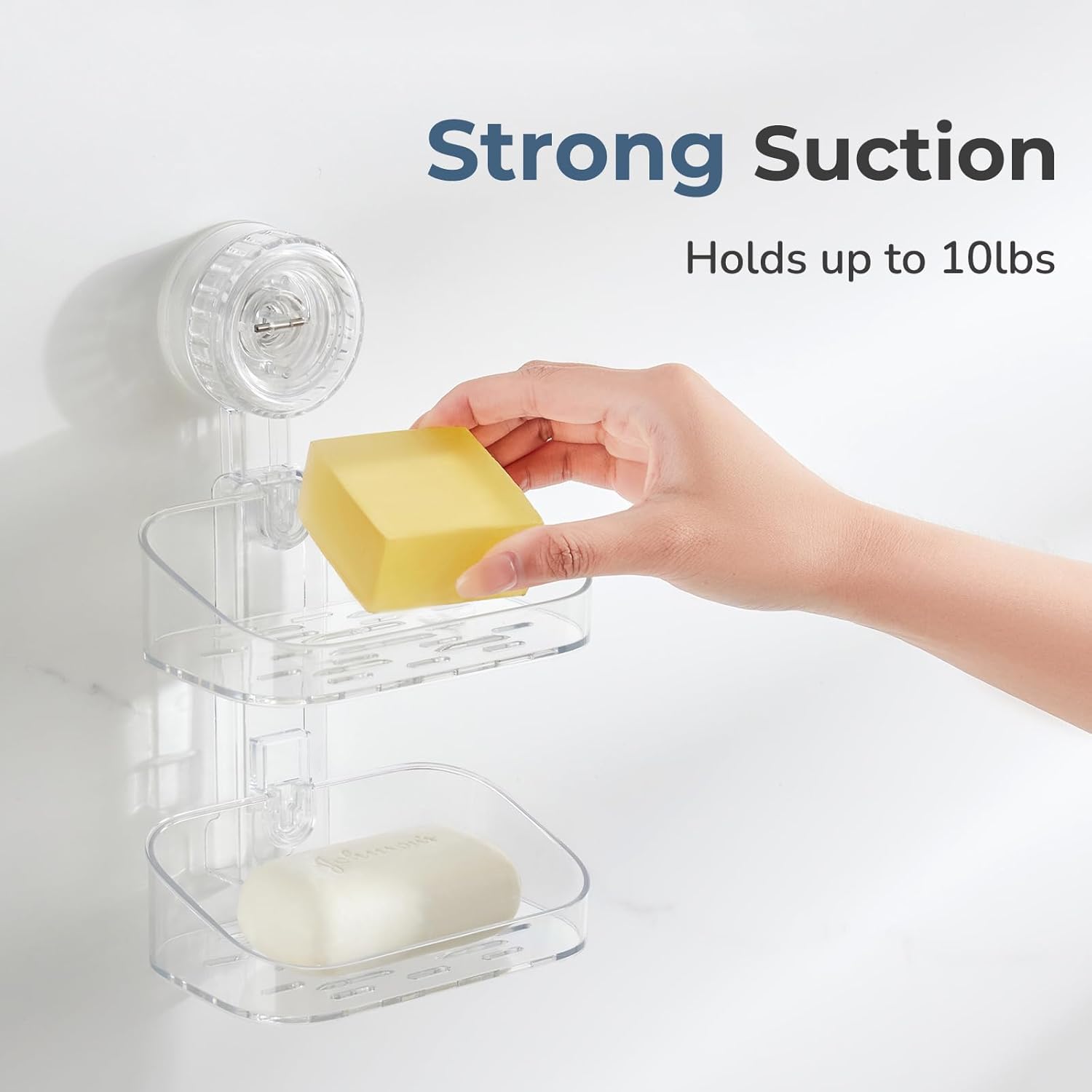 DEEIF White 2 Tier Soap Dish Holder