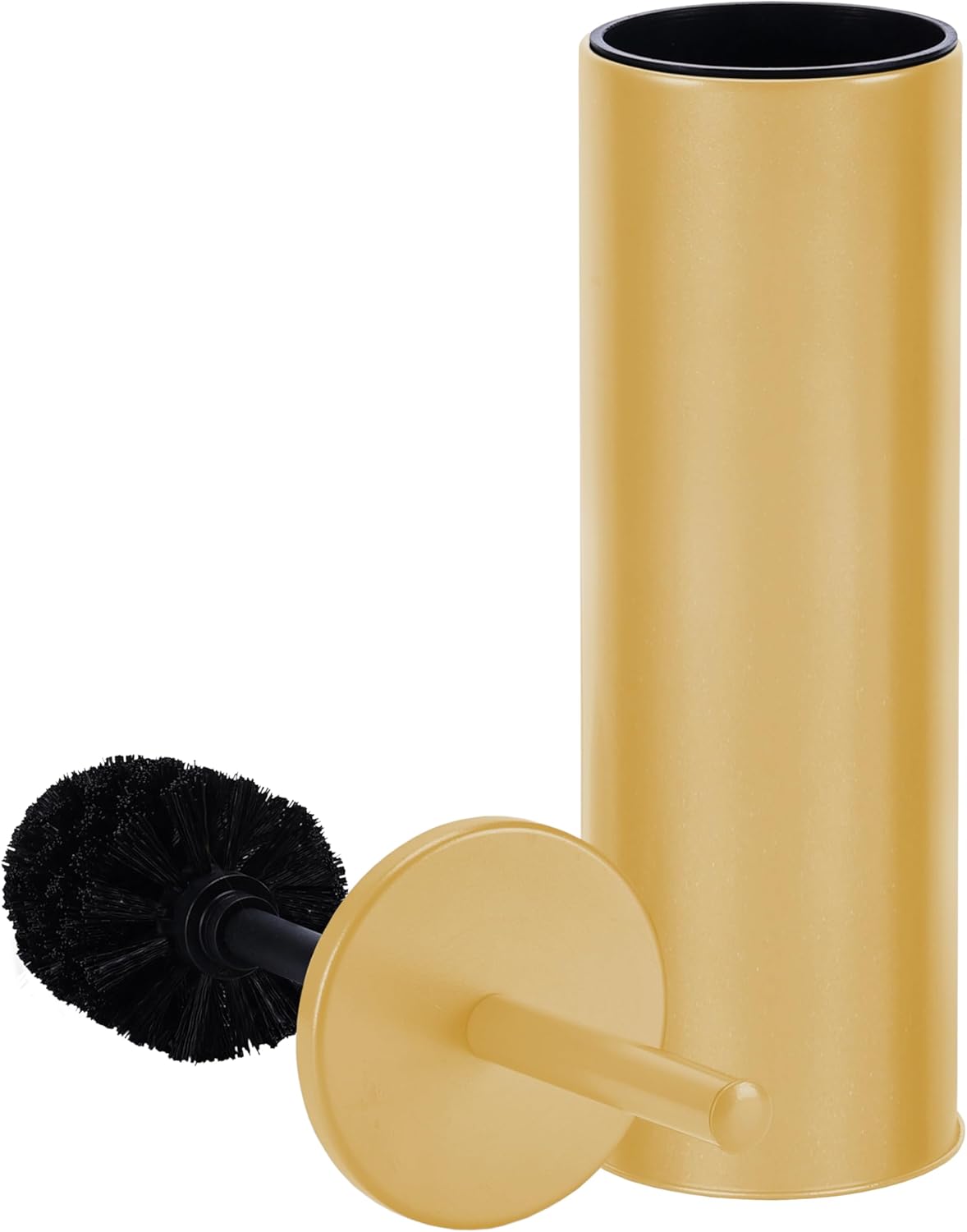 Zahari Home Toilet Bowl Brush with Holder - Painted Satin Gold