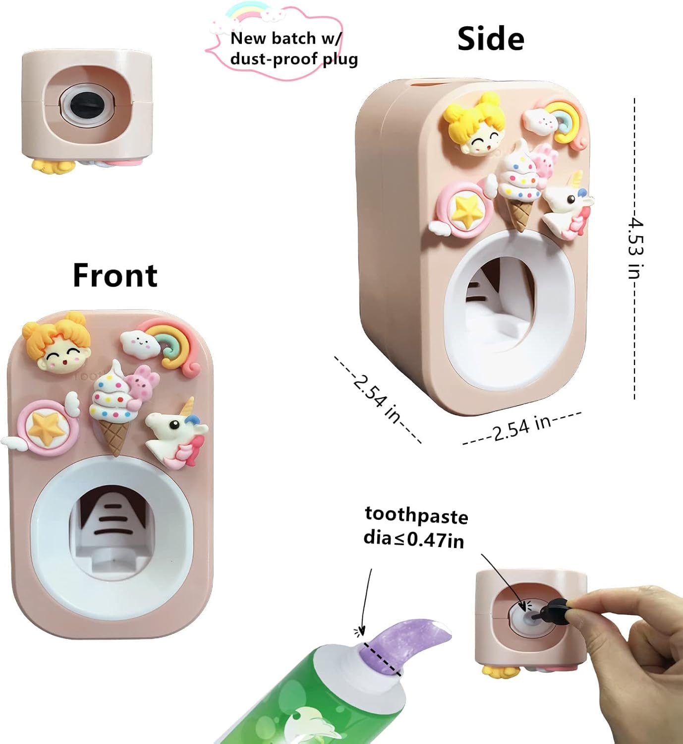 Mr Thumbs Automatic Toothpaste Dispenser Unicorn