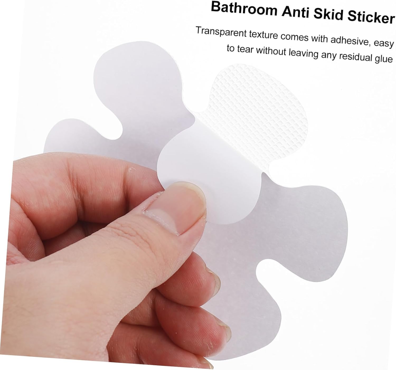 VOSAREA Flower-Shaped Non-Slip Floor Sticker for Bathroom