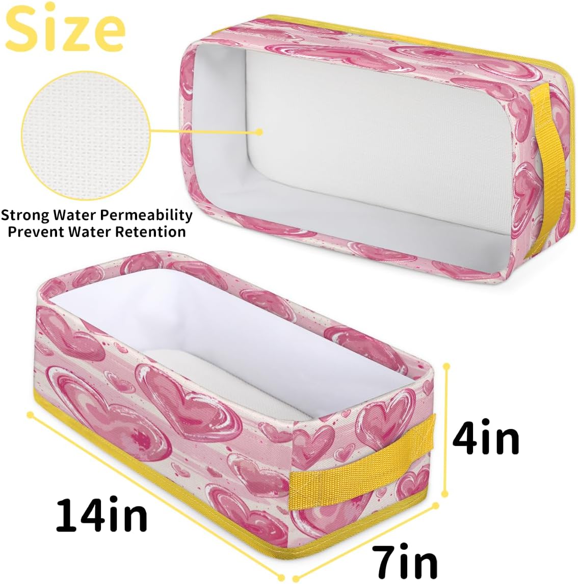 Love Heart Shape Toilet Paper Baskets for Bathroom