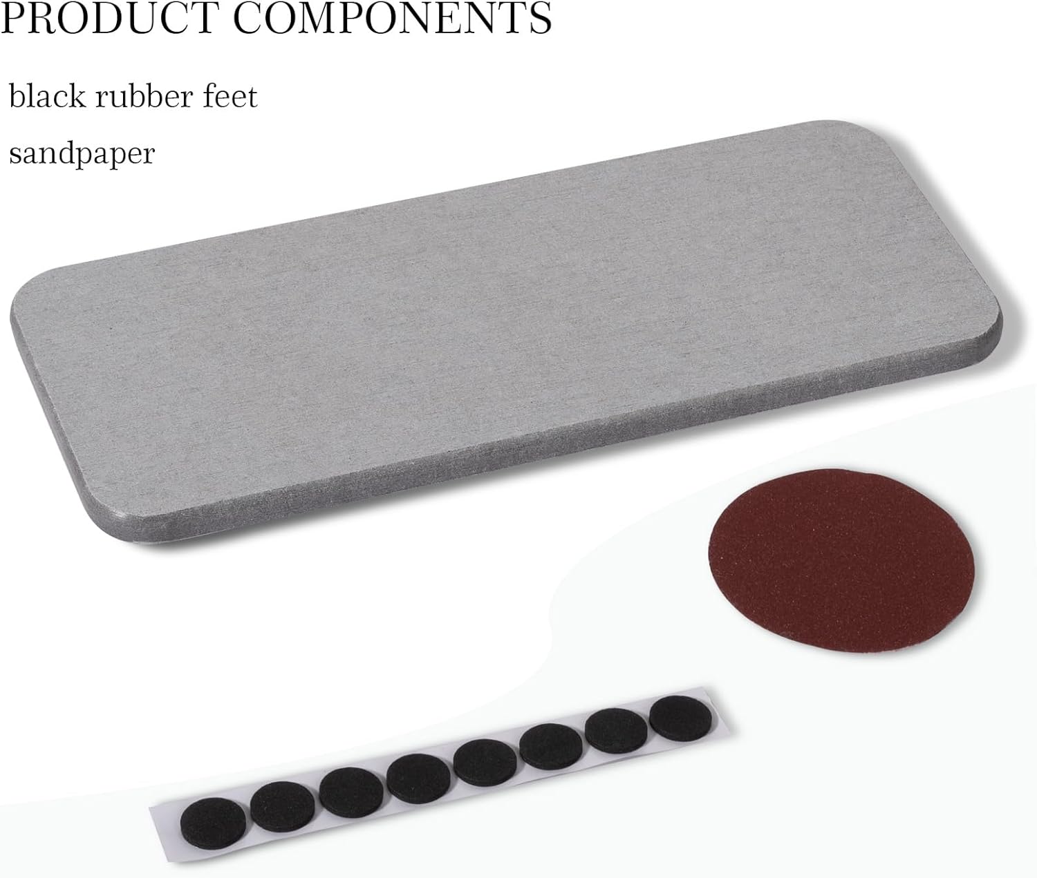 Heagoale Water Absorbing Stone Tray - Light Grey 1