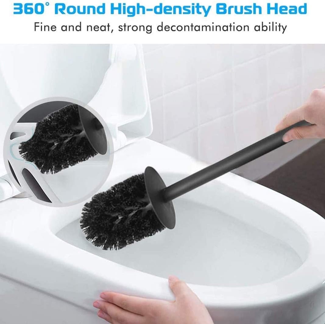 BGL 304 Stainless Steel Black Toilet Brush Set