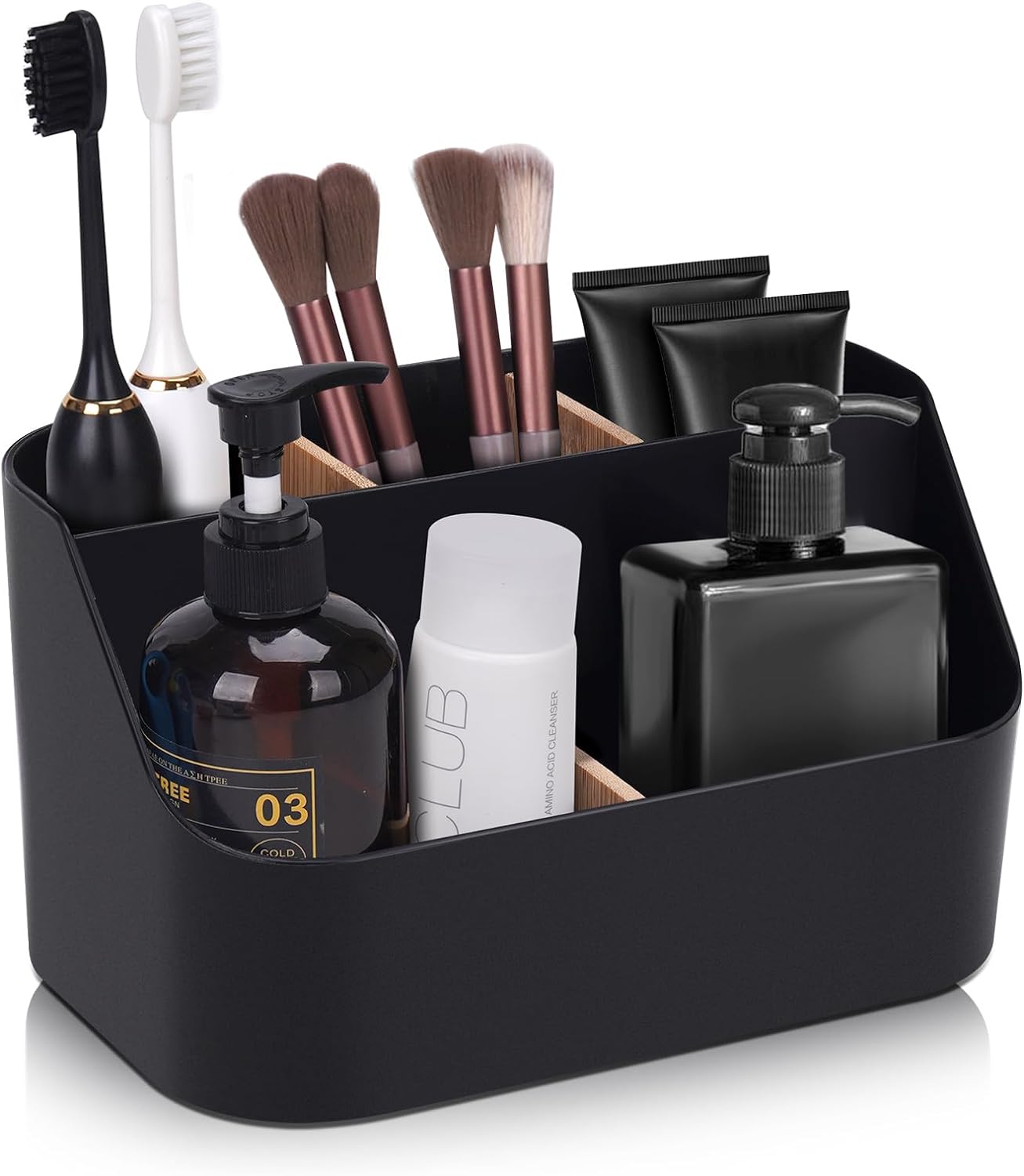 Ayswupt Electric Toothbrush Holder Black Bathroom Organizer