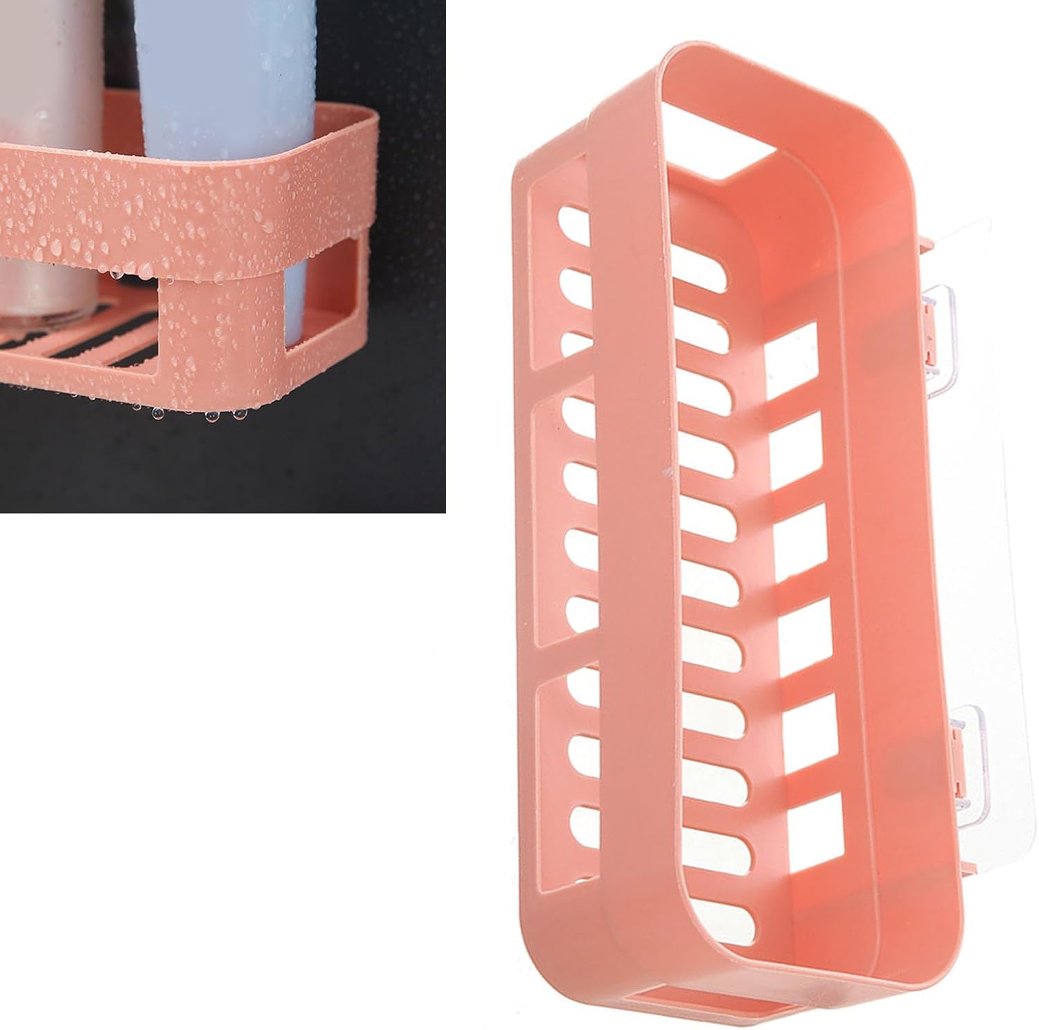 Senrusa Wall Mount Shower Caddy with Storage Basket