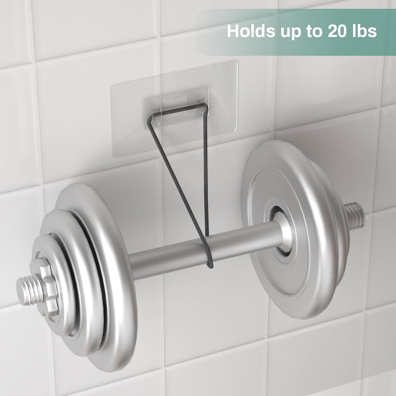 Adhesive Soap Bar Holder with 2 Hooks for Shower Wall 1