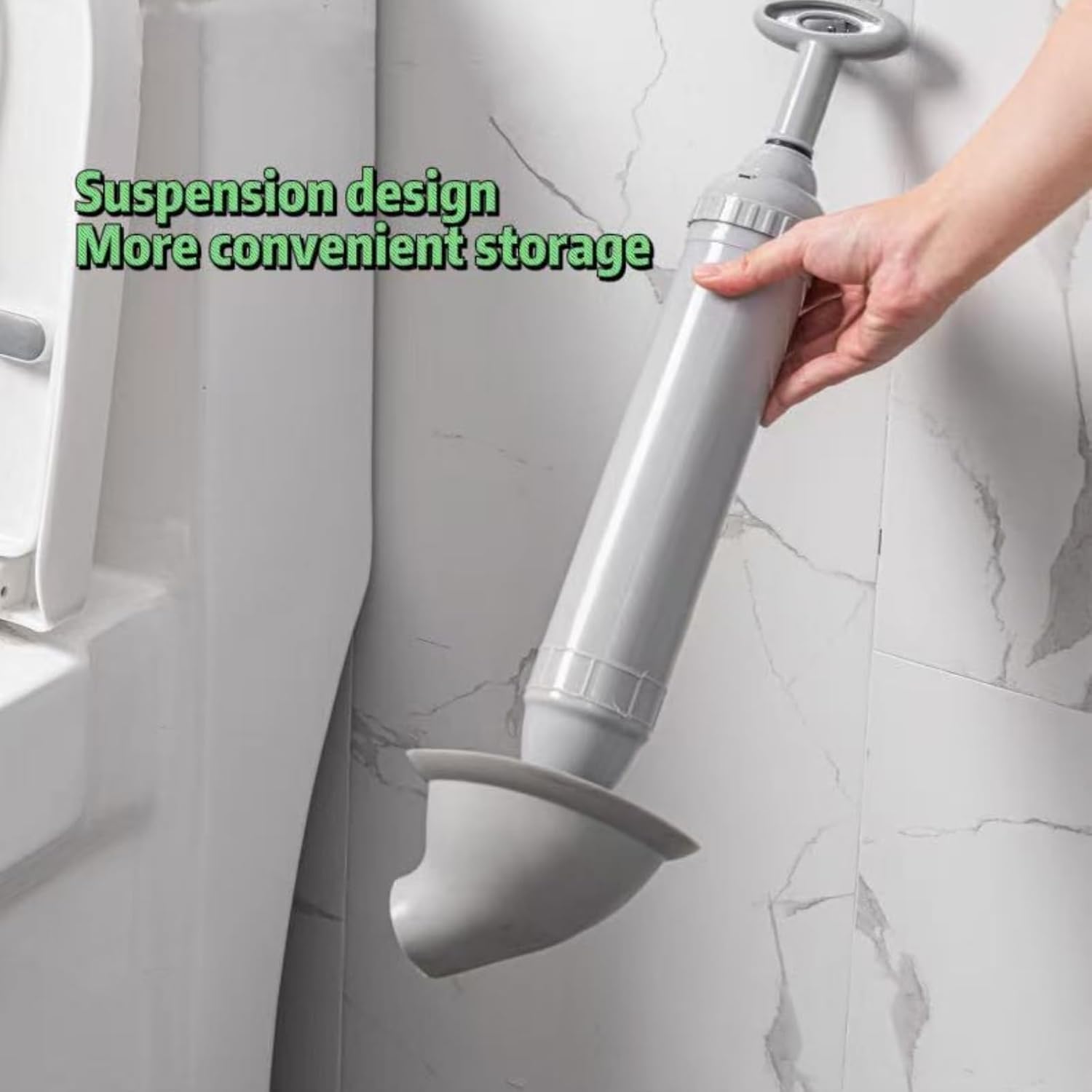 2025 High Pressure Toilet Plunger with Pink Design