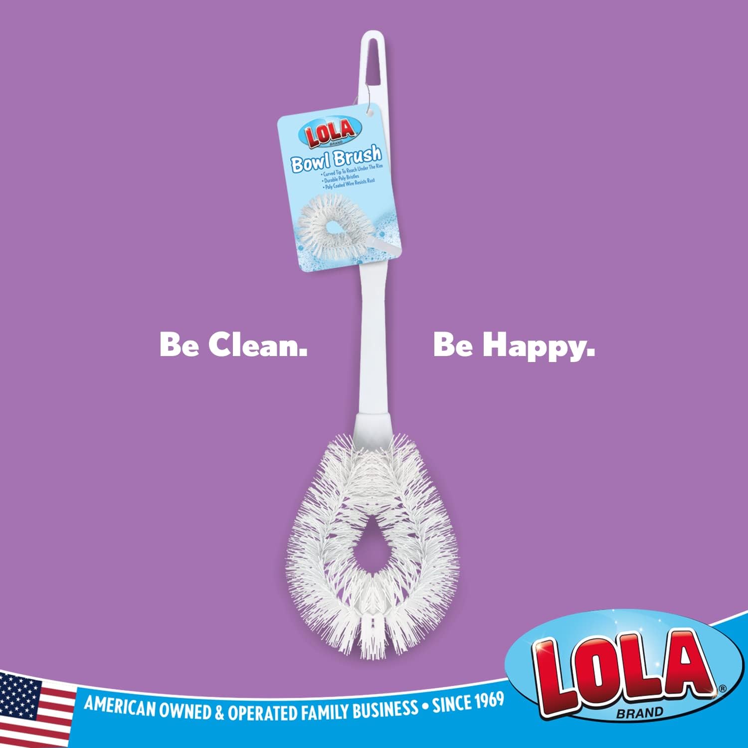 Lola Products Toilet Bowl Brush with Curved Head
