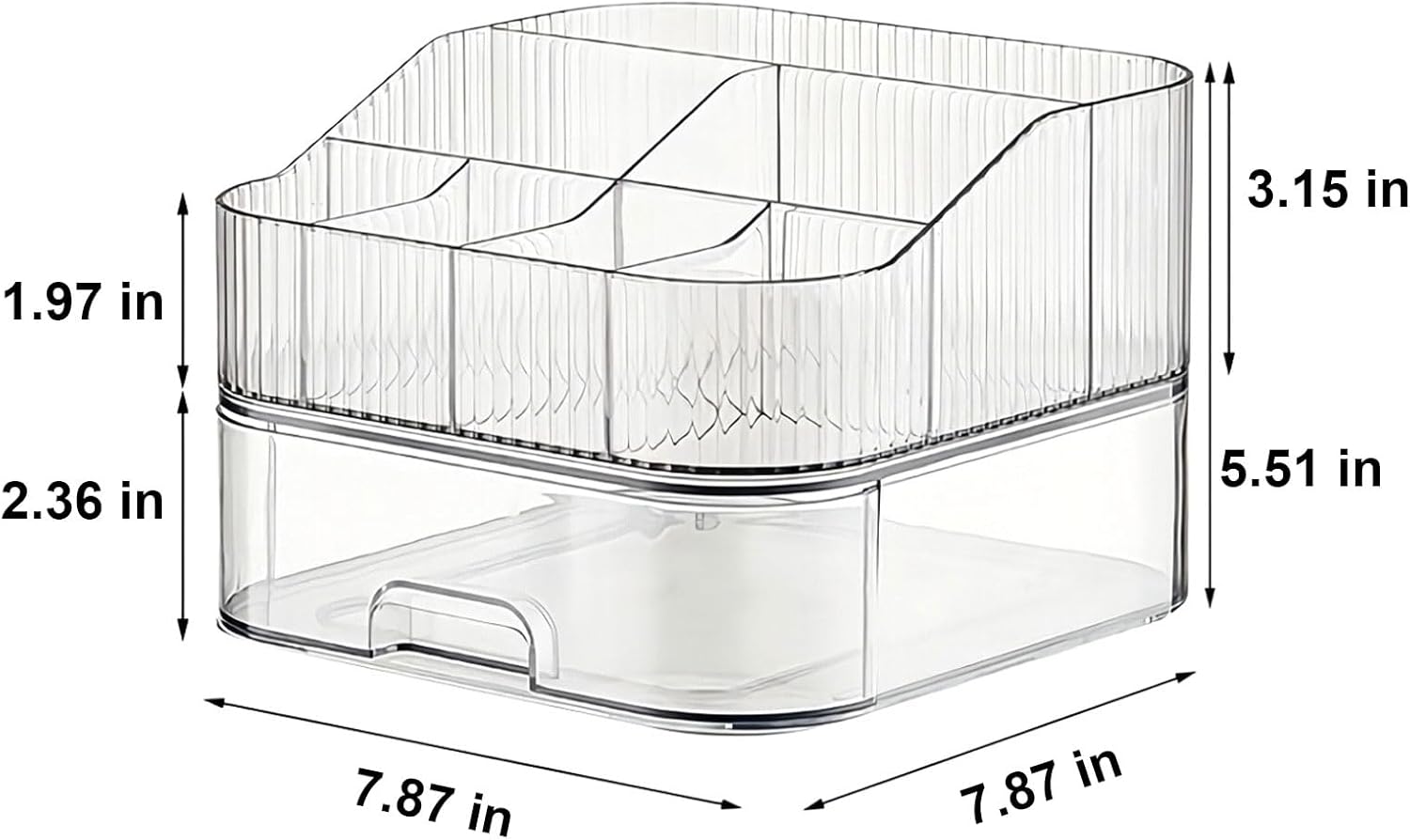 YOOLENS Toothbrush Toothpaste Holder 7 Slots Organizer