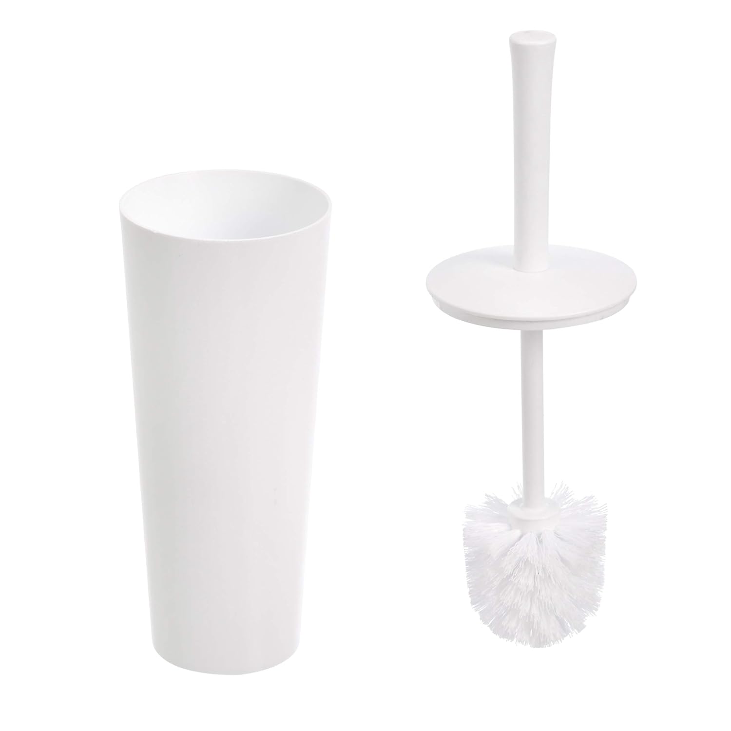 Amazon Basics Toilet Brush and Holder Set - 4-Pack White 1