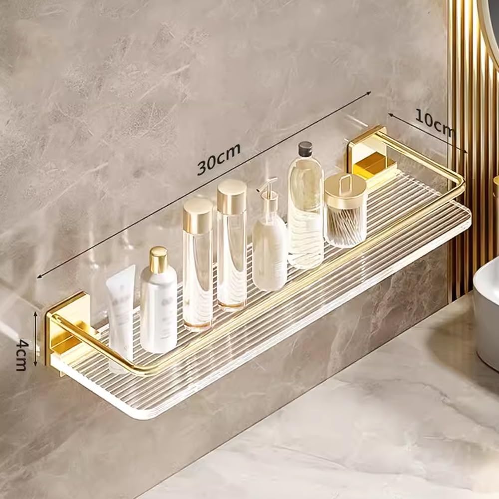 BAHELS Floating Wall Mounted Shower Caddy Shelf 30cm