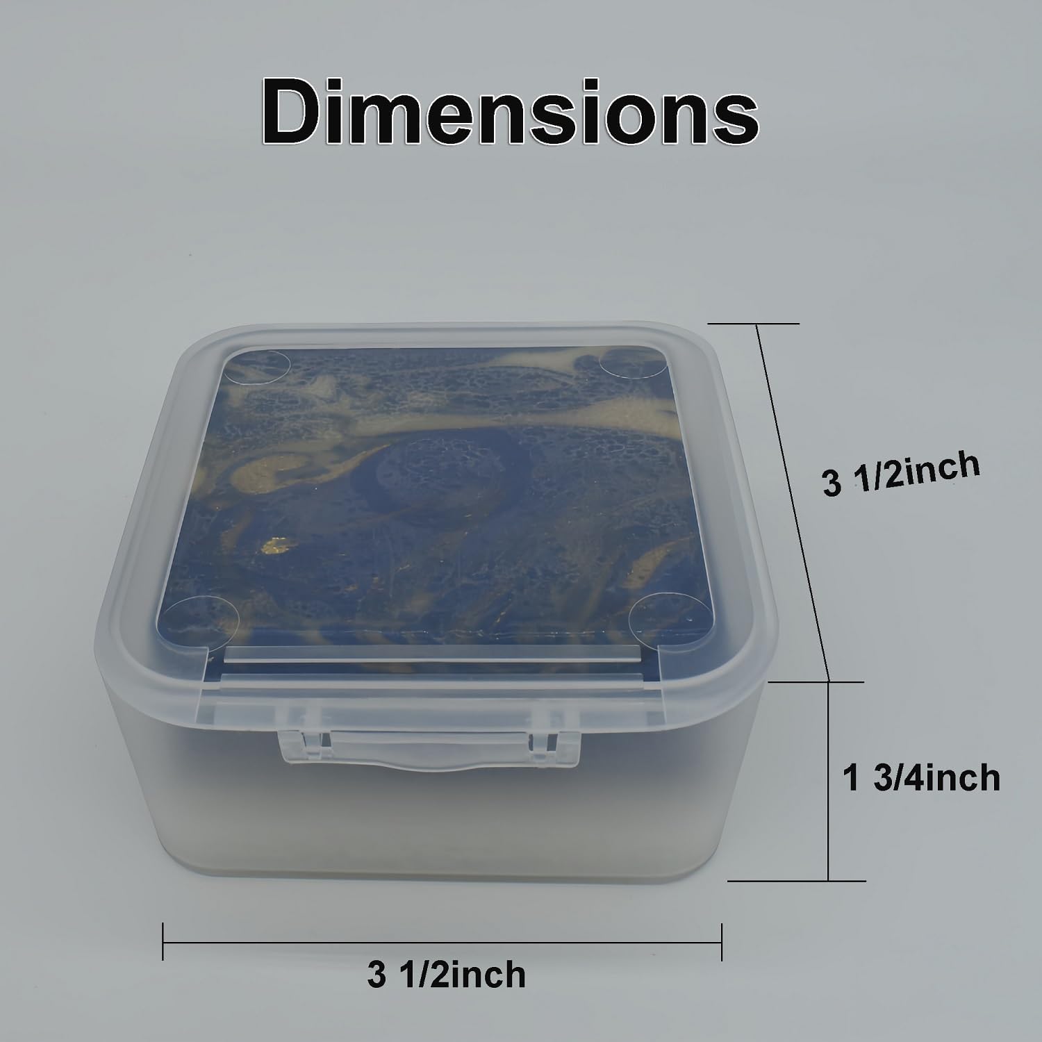 Vonpri Travel Soap Dish with Frosted Clear Design