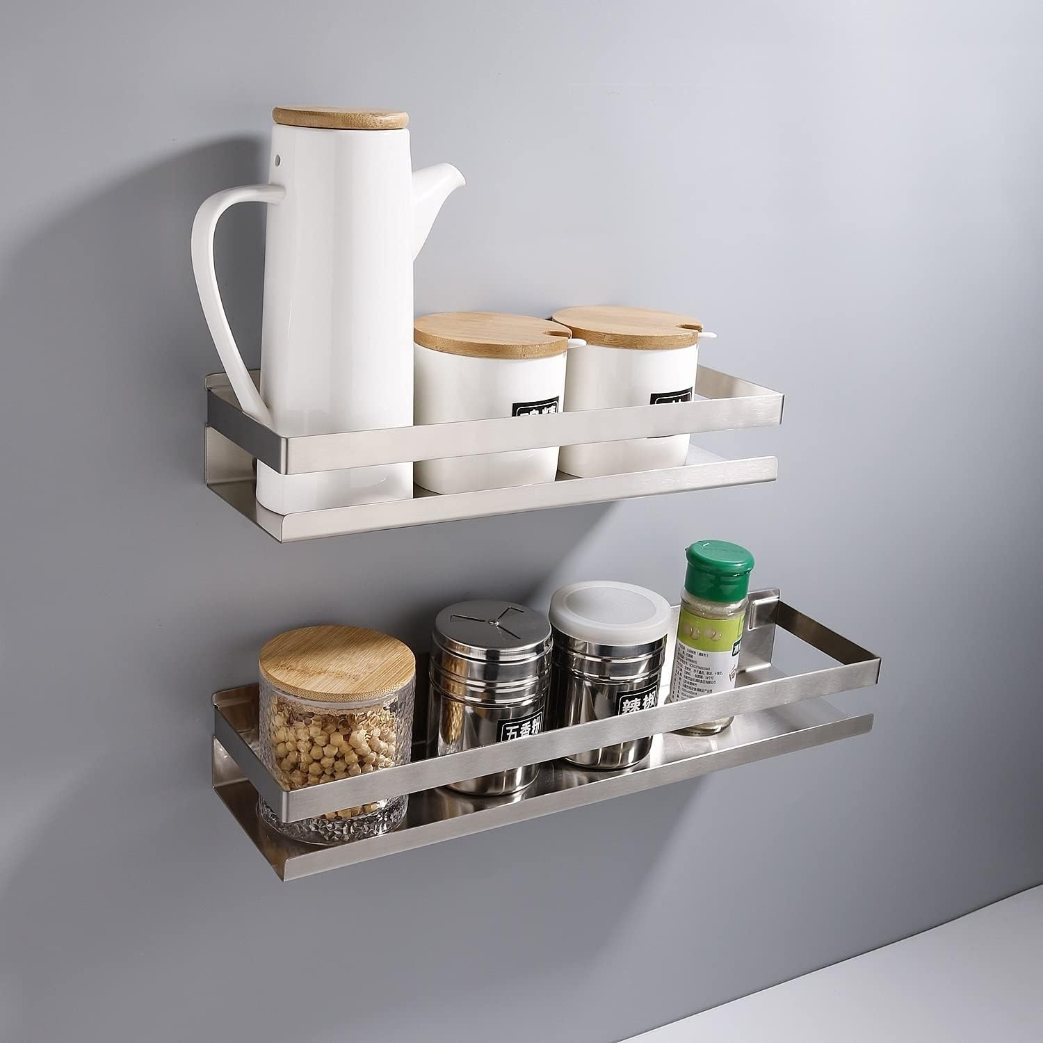 BAHELS Modern Shower Caddy 20-50cm Corner Shelf Organizer
