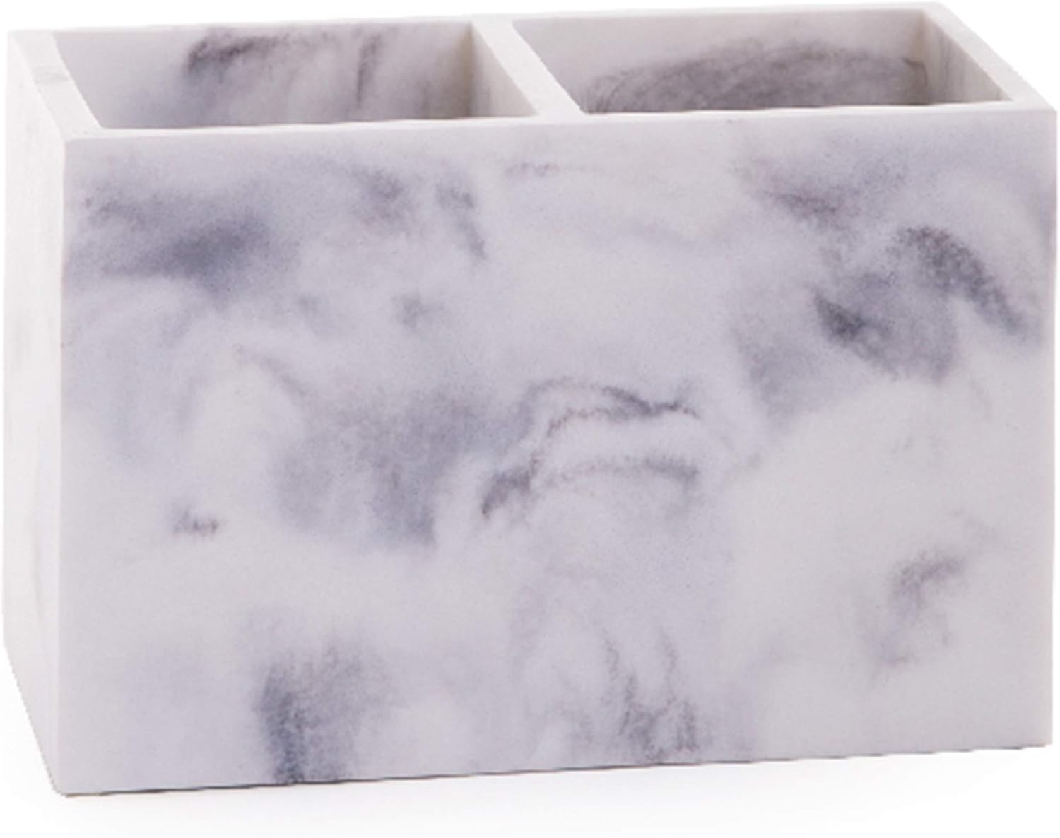 BINO Multi-Purpose 2 Compartment Organizer - Marble Style for Bathroom and Vanity