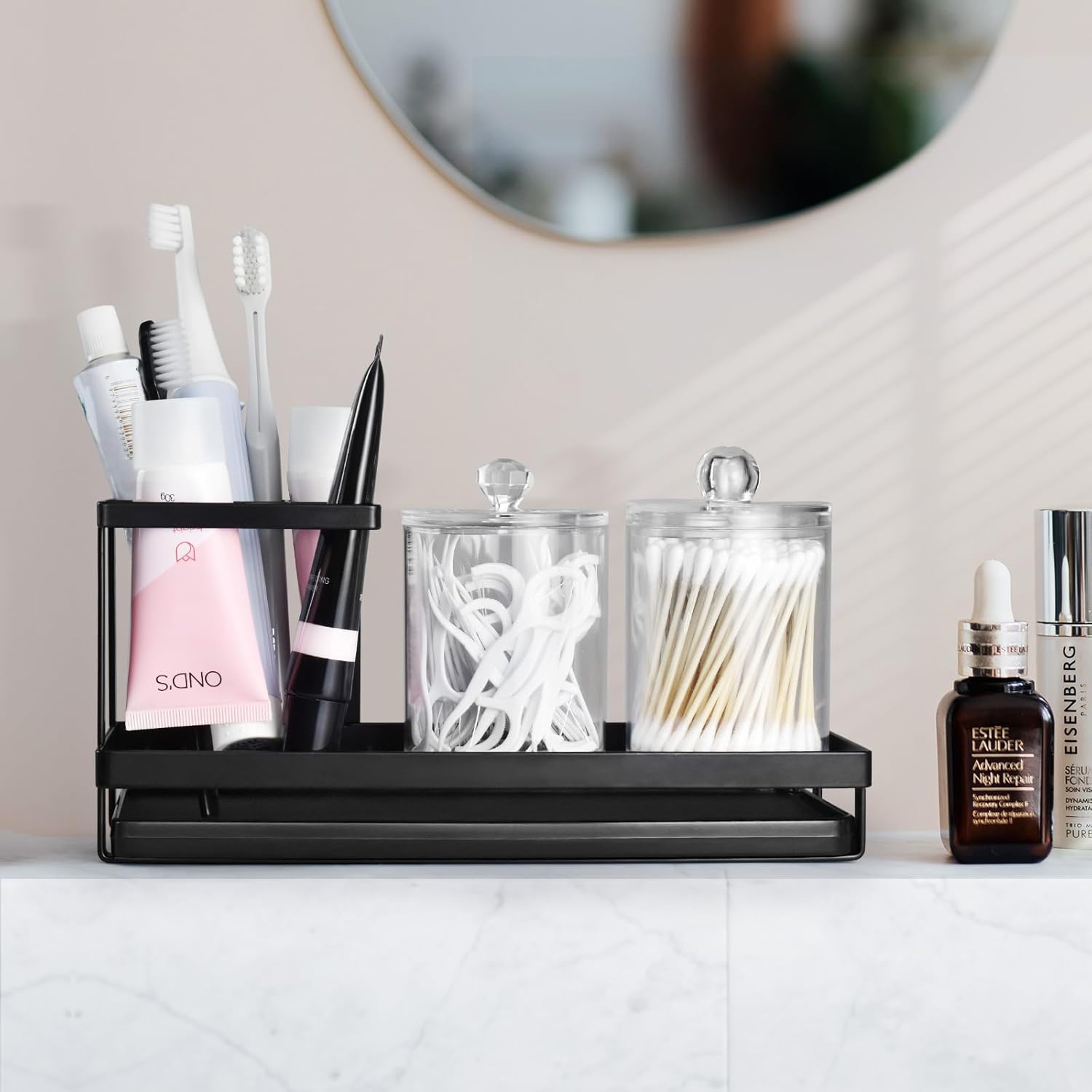 MYITYARD Toothbrush Holder with 4 Slots and Drainage