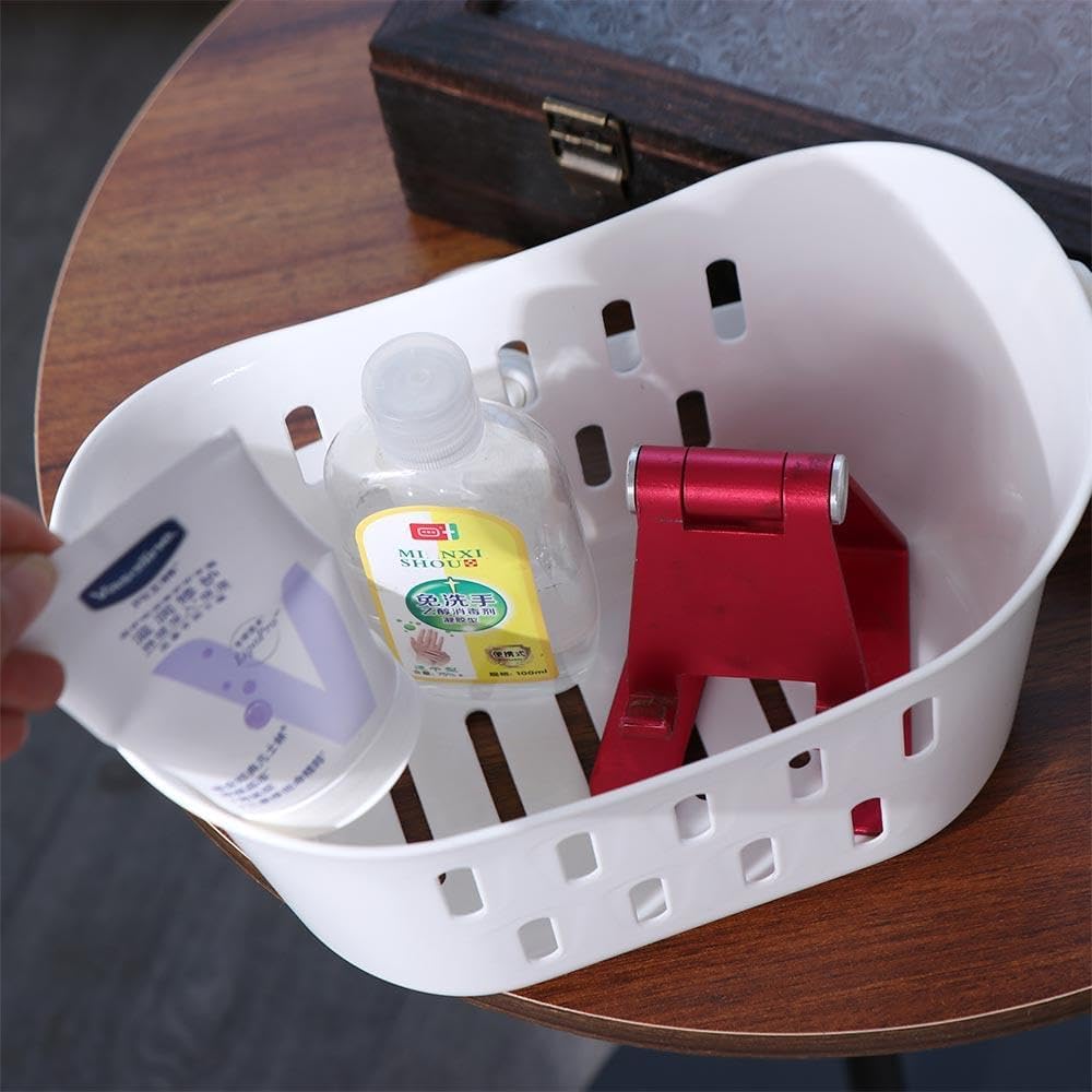 Plastic Hanging Storage Basket for Bathroom and Kitchen